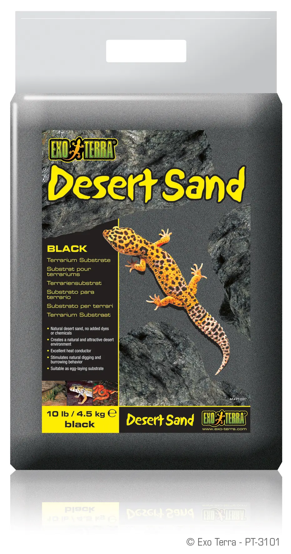 Exo Terra DesertSand schwarz 4,5kg Terrariensubstrat