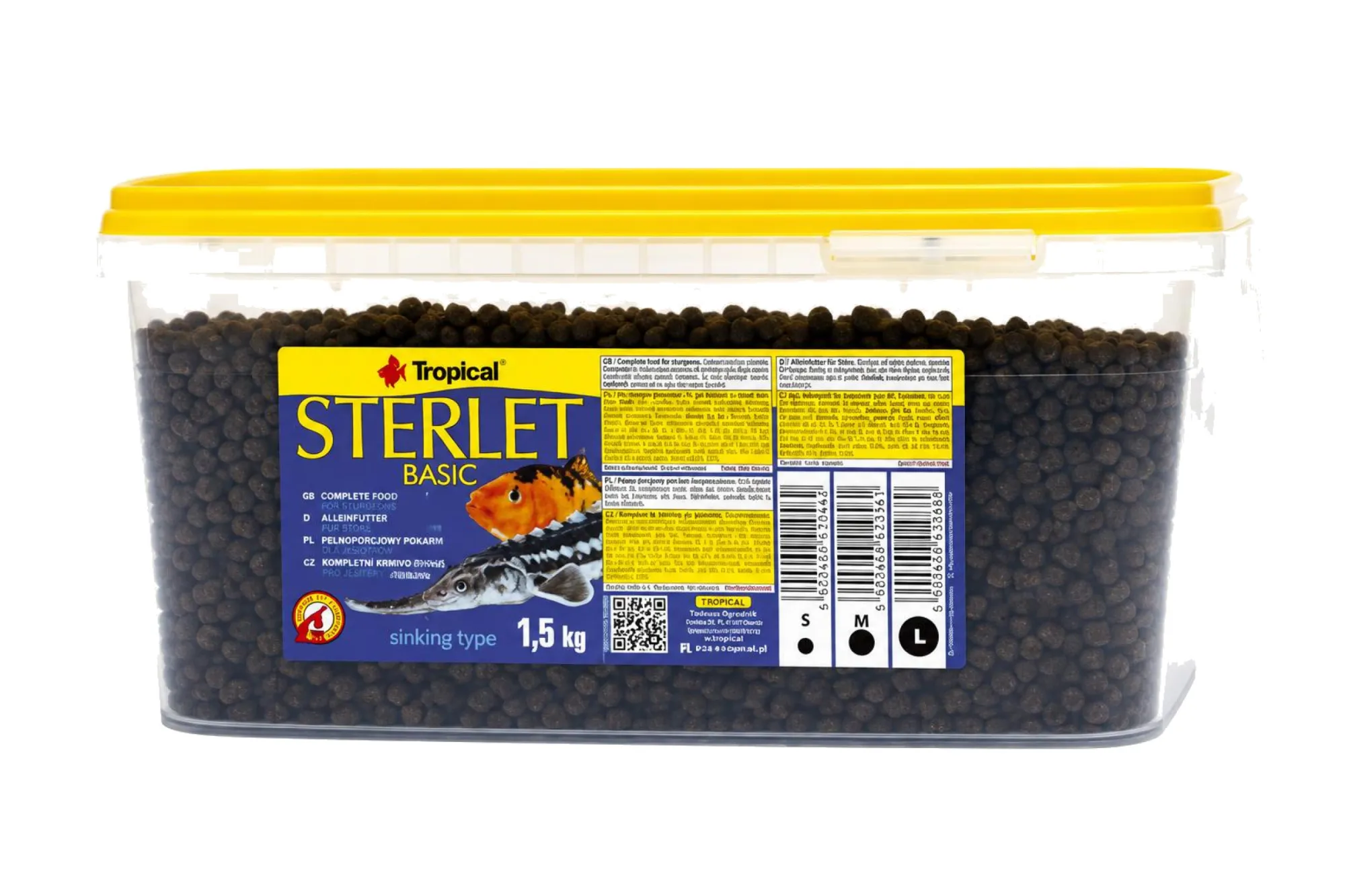Tropical Sterlet Basic S 3 l / 1500 g – KI-generierte Abbildung aus Produktreferenz