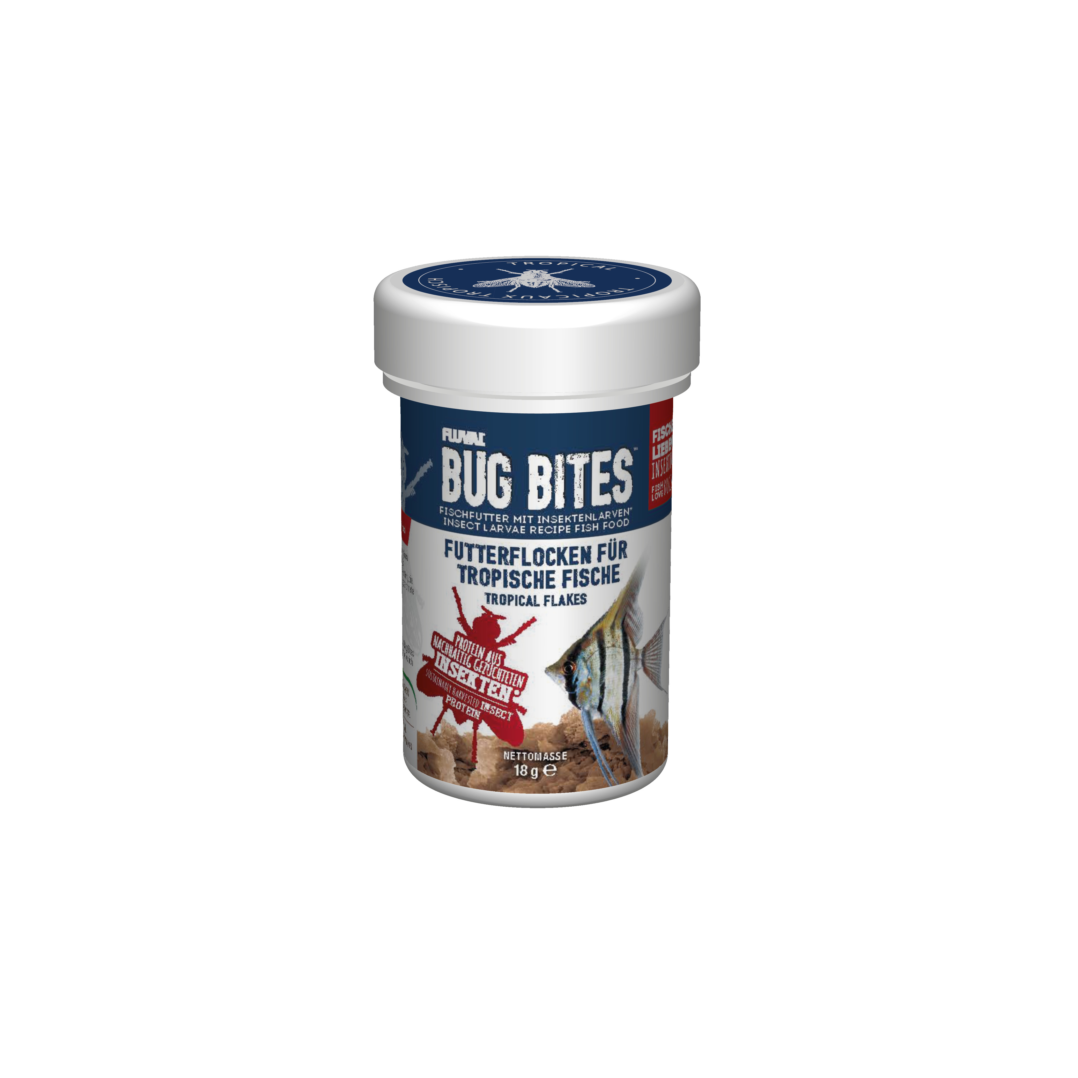 Fluval Bug Bites Tropical Flakes 100ml