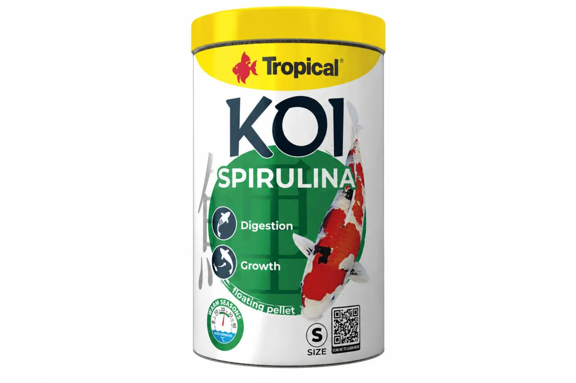 Tropical Koi Spirulina Pellet Size S 1 l – KI-generierte Abbildung aus Produktreferenz