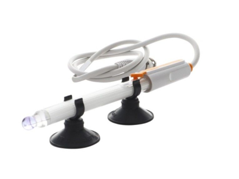 Weißer UV-Aushärtungsstift mit Kabel und zwei Saugnäpfen