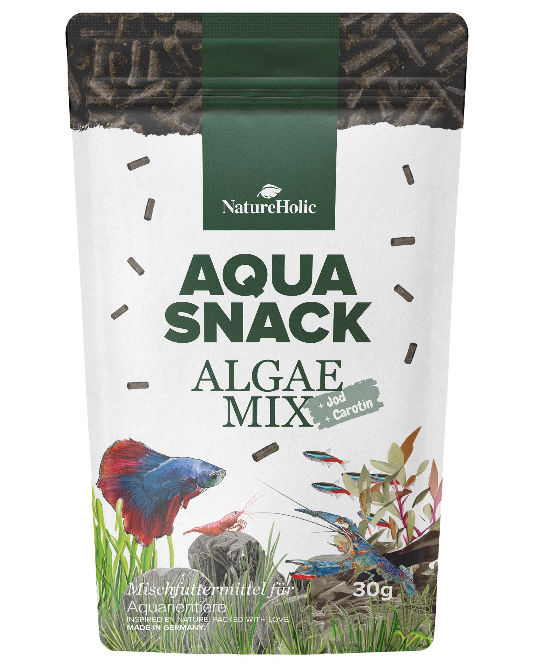 NatureHolic AquaSnack AlgaeMix Sticks, Futtersticks, 30 g
