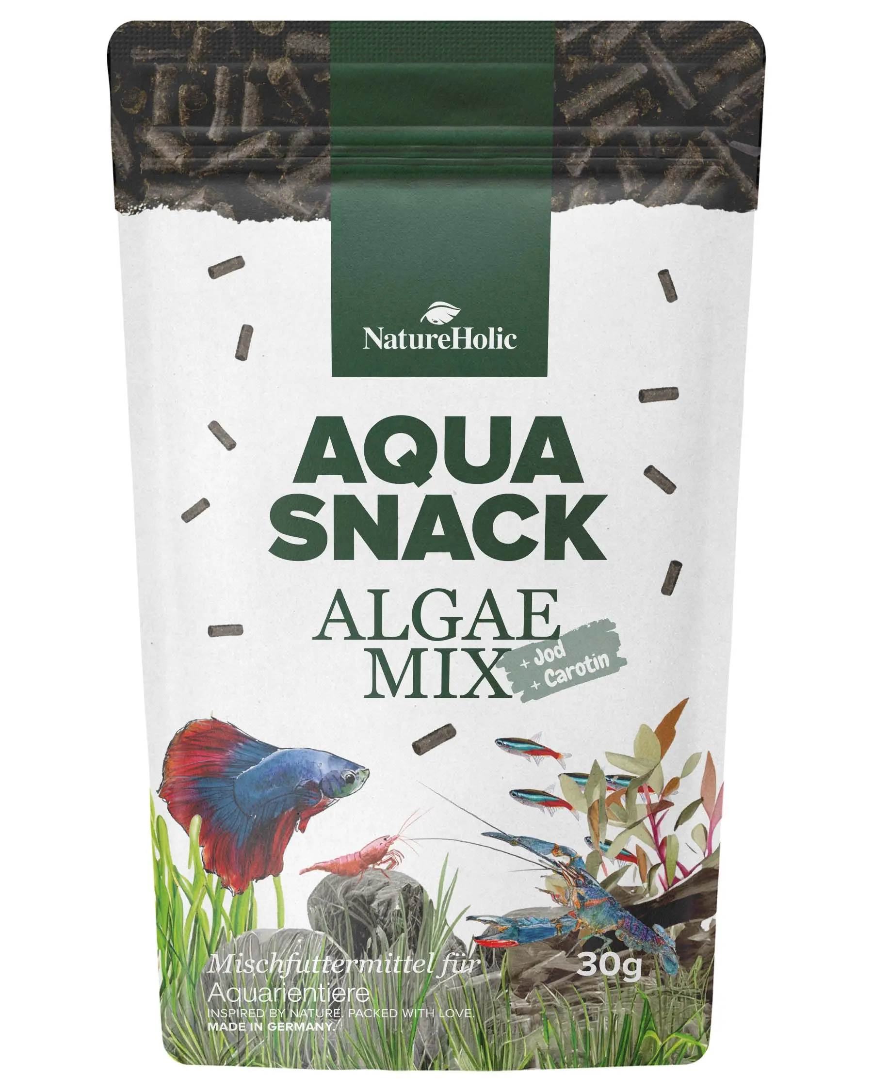 NatureHolic AquaSnack AlgaeMix Sticks, Futtersticks, 30 g