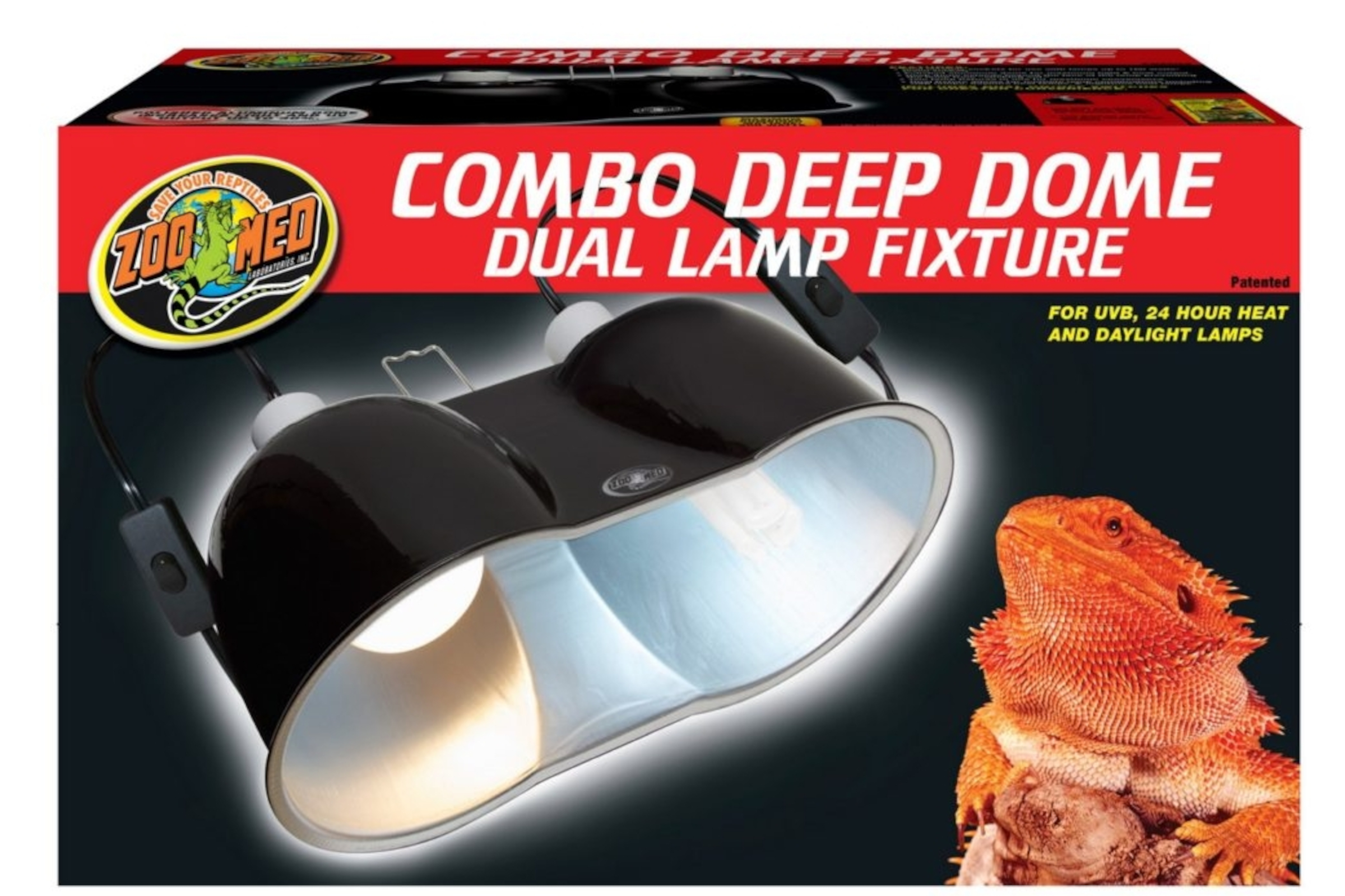 Mini Large Combo Deep Dome Dual Lampenfassung, max. 160/300 W, 2 Stück