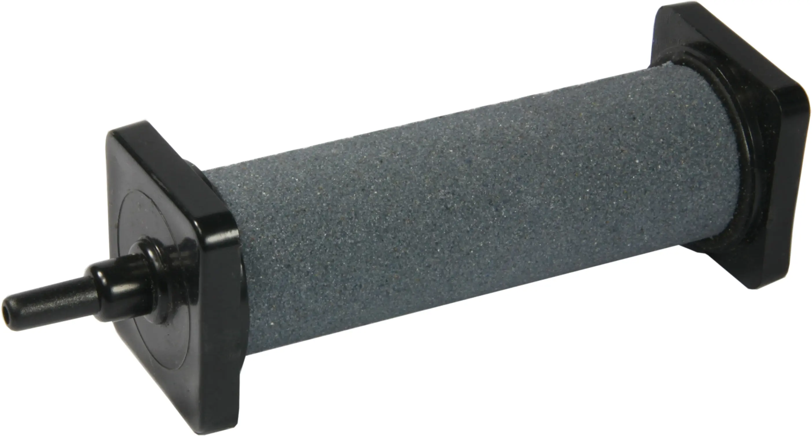 OSAGA Luftausströmer Zylinder 30 x 105 mm, feinporiger gesinterter Diffusor mit schwarzem Kunststoffhalter zur gleichmäßigen Luftverteilung und feinen Blasenbildung in Aquarium, Teich oder Hälterungssystemen