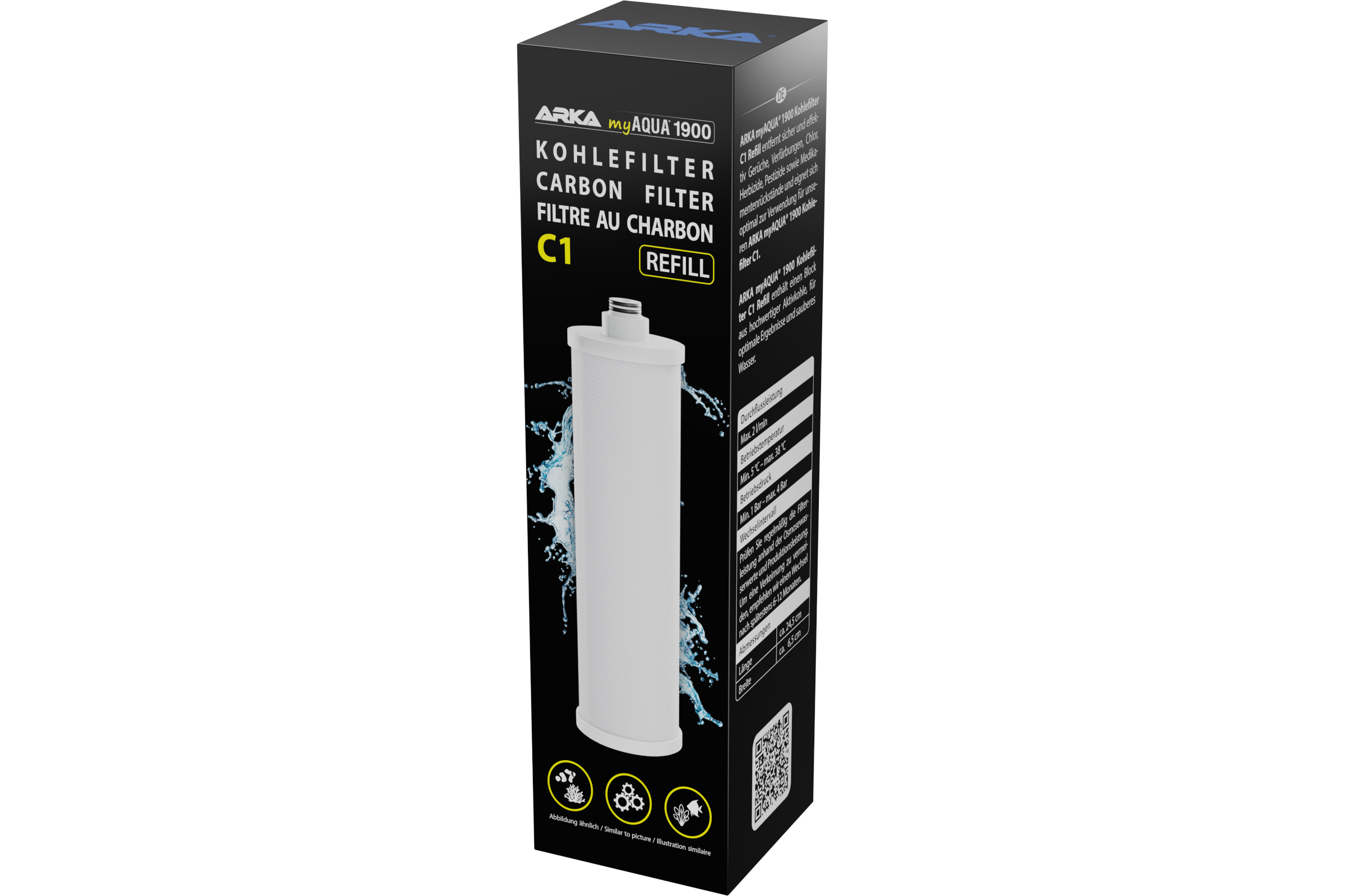 ARKA myAQUA 1900 Kohlefilter C1 refill