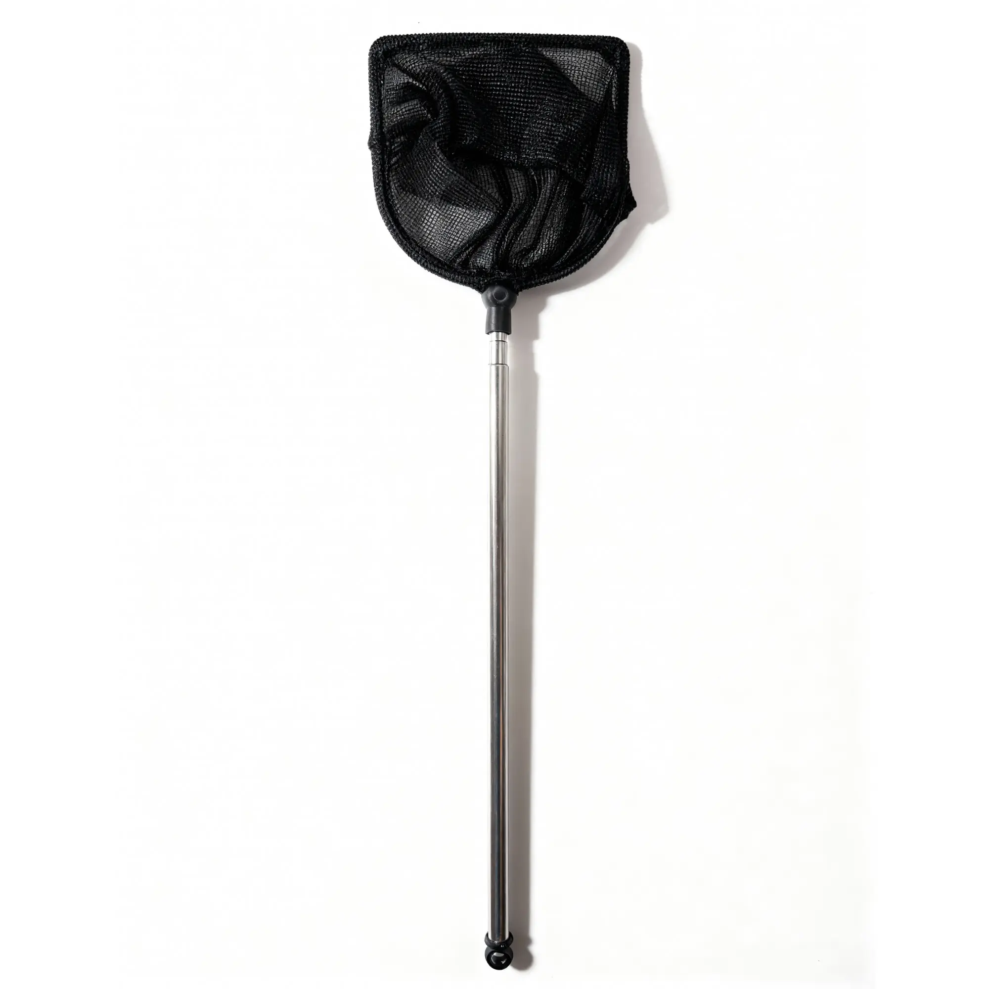 Teleskop-Kescher mit schwarzem Netz, langer Griff