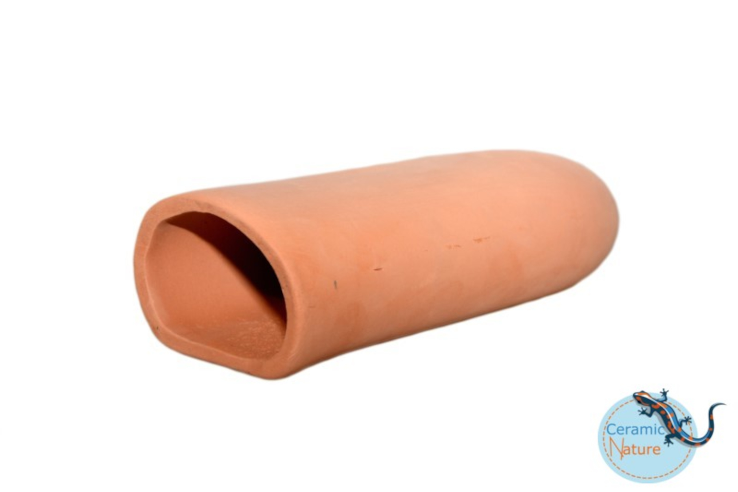 CeramicNature Höhle rund, groß – rot, ca. 14,5 × 6,5 × 4,7 cm