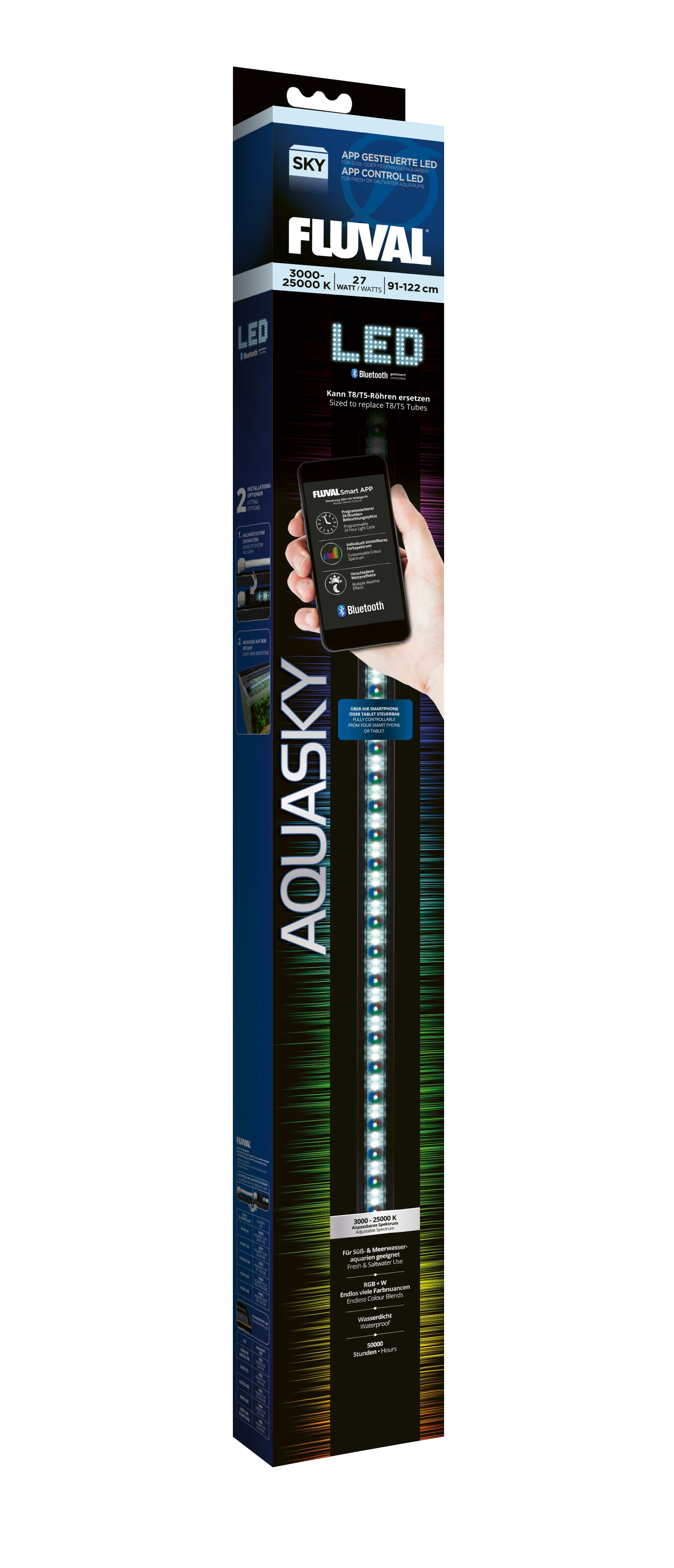 Fluval AquaSky LED 2.0 27W, 91-122cm Fluval AquaSky LED 2.0 27W, 91-122cm