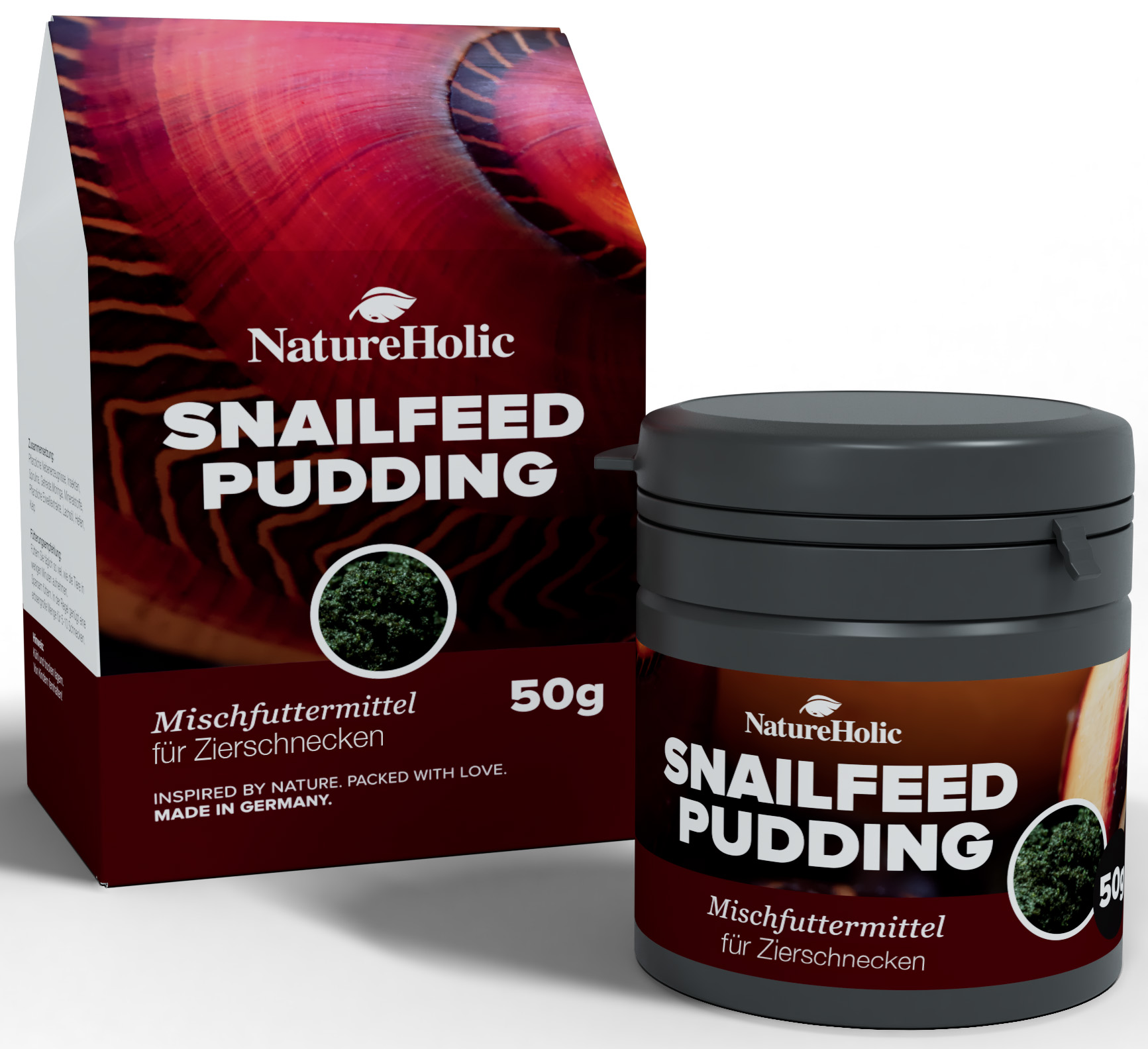 NatureHolic SnailFeed Pudding, Schneckenfutter, 50 g