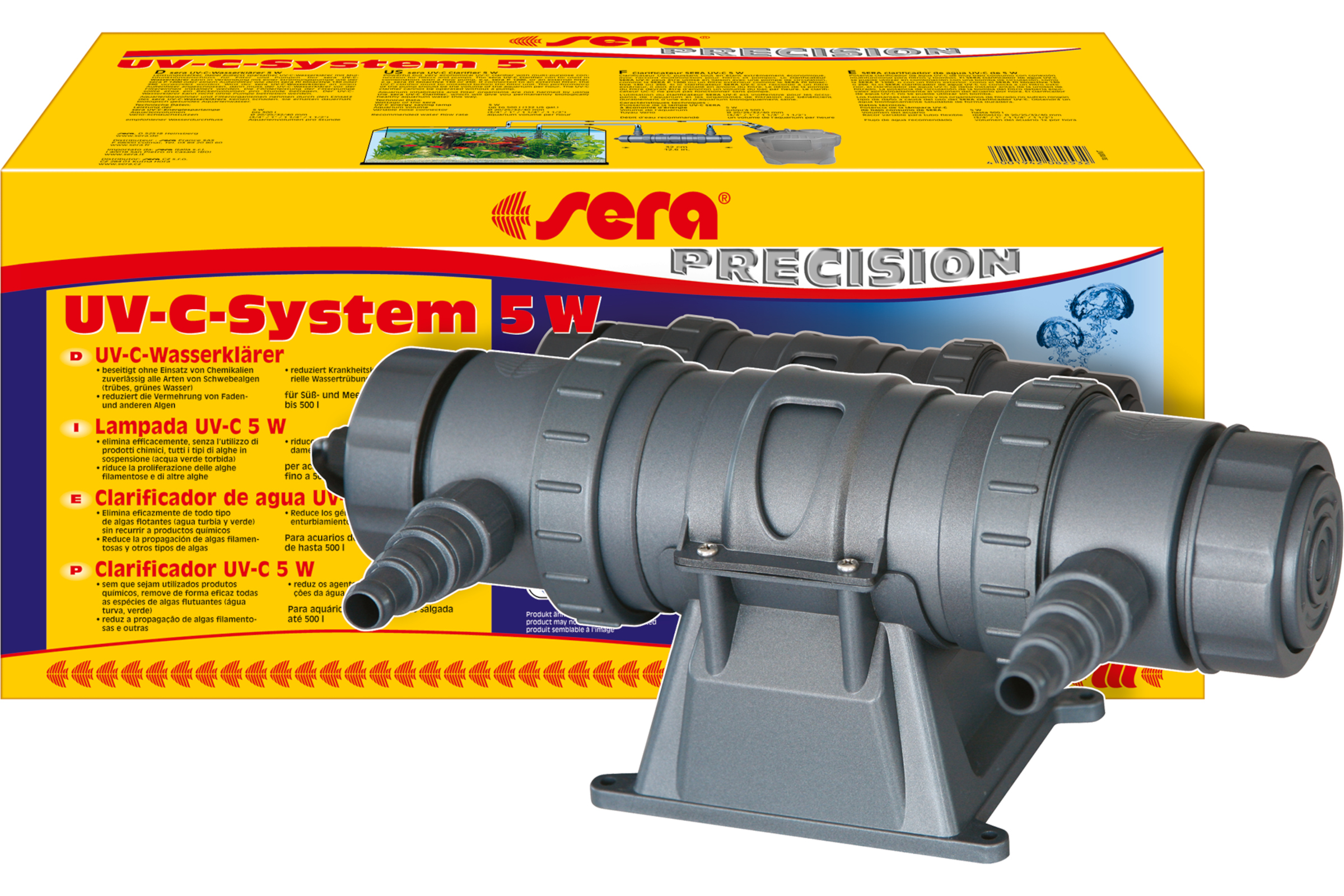 Sera UV-C-System, UV Wasserklärer, 5 W