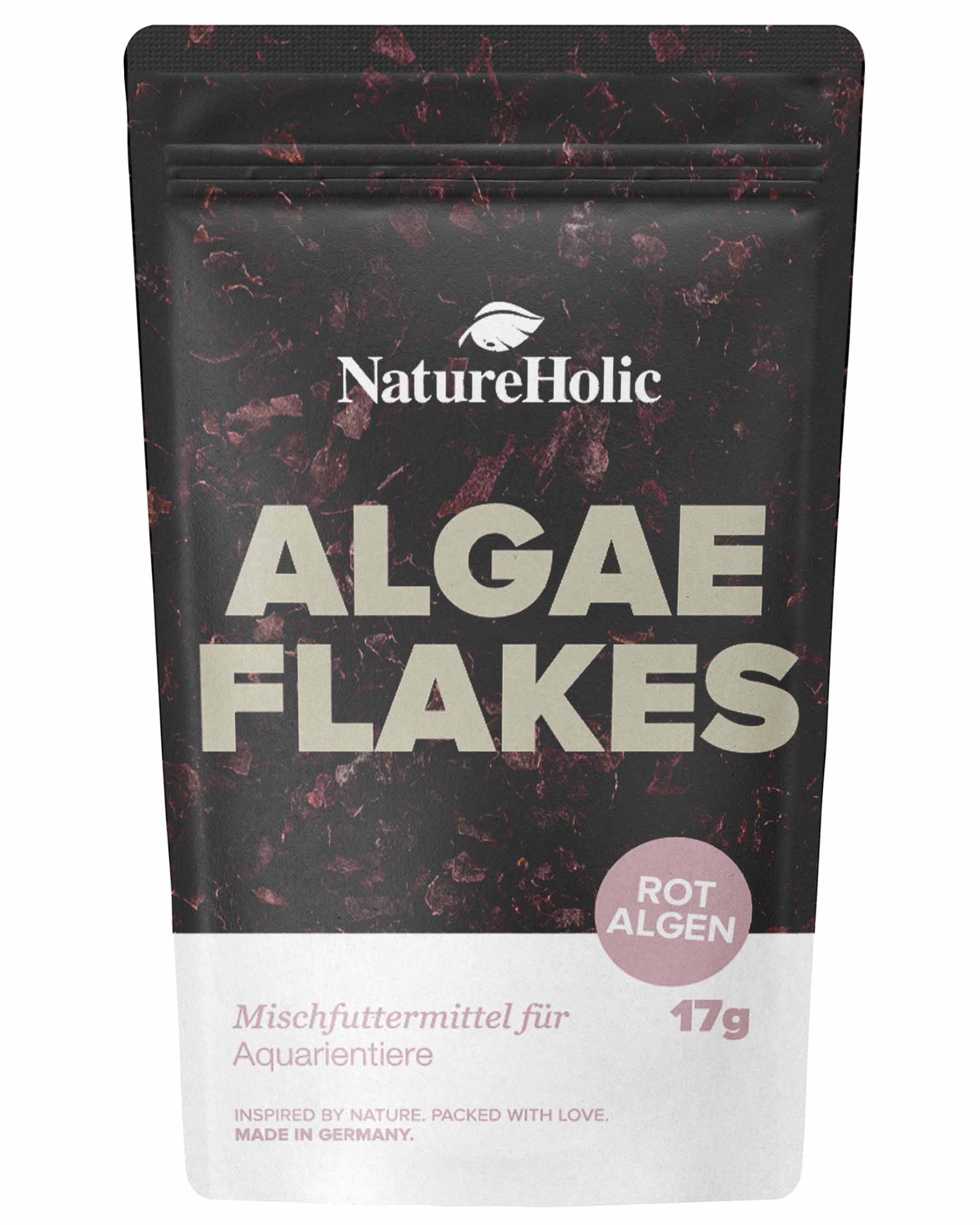 Beutel NatureHolic Algae Flakes Rotalgen Fischfutter