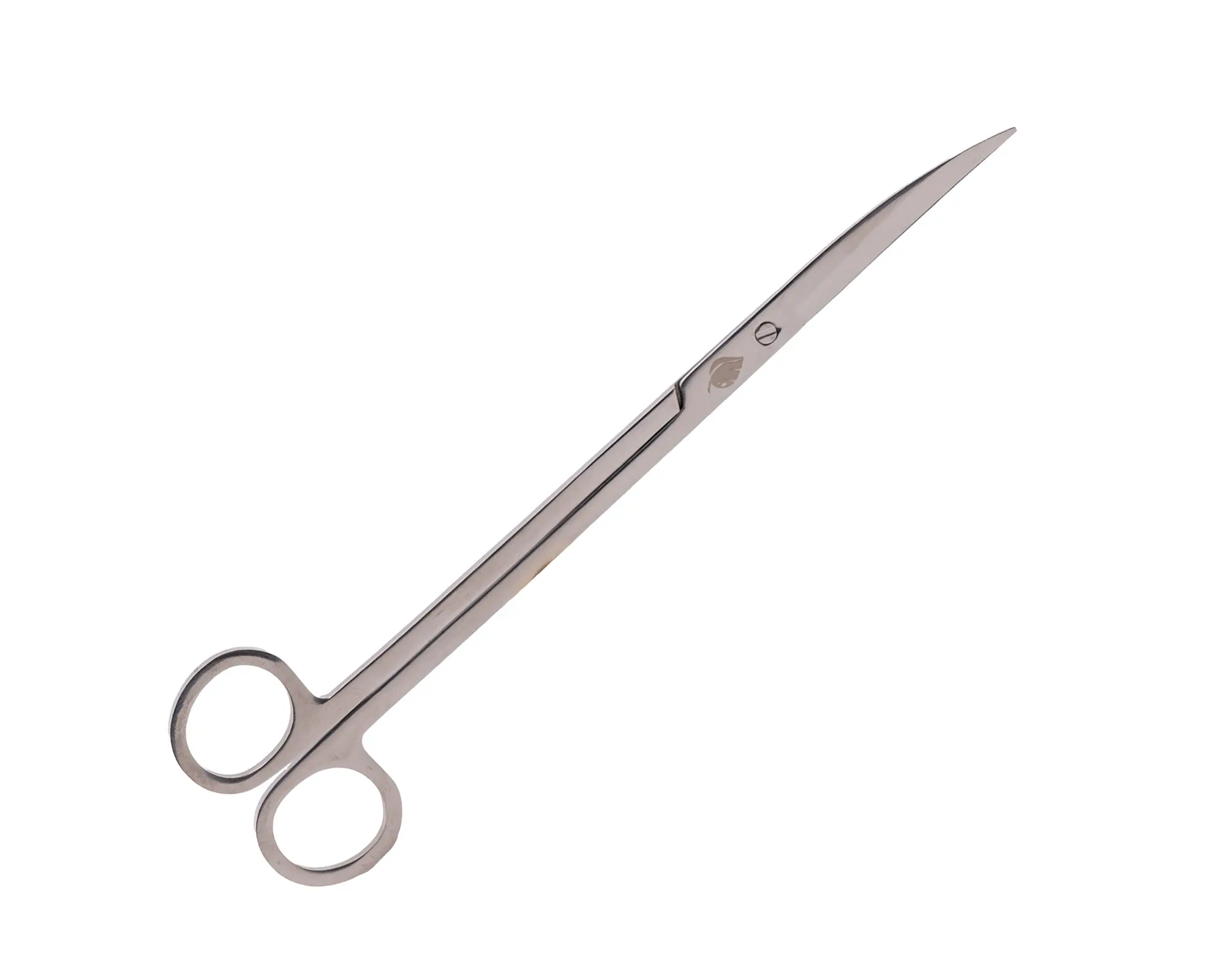 Lange, gebogene Schere aus Edelstahl