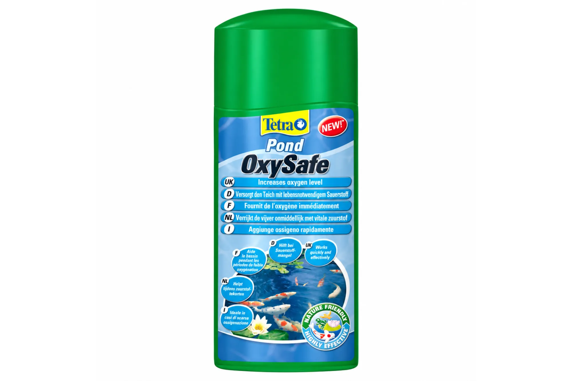 Tetra Pond Oxysafe 250ml – KI-generiertes Produktbild
