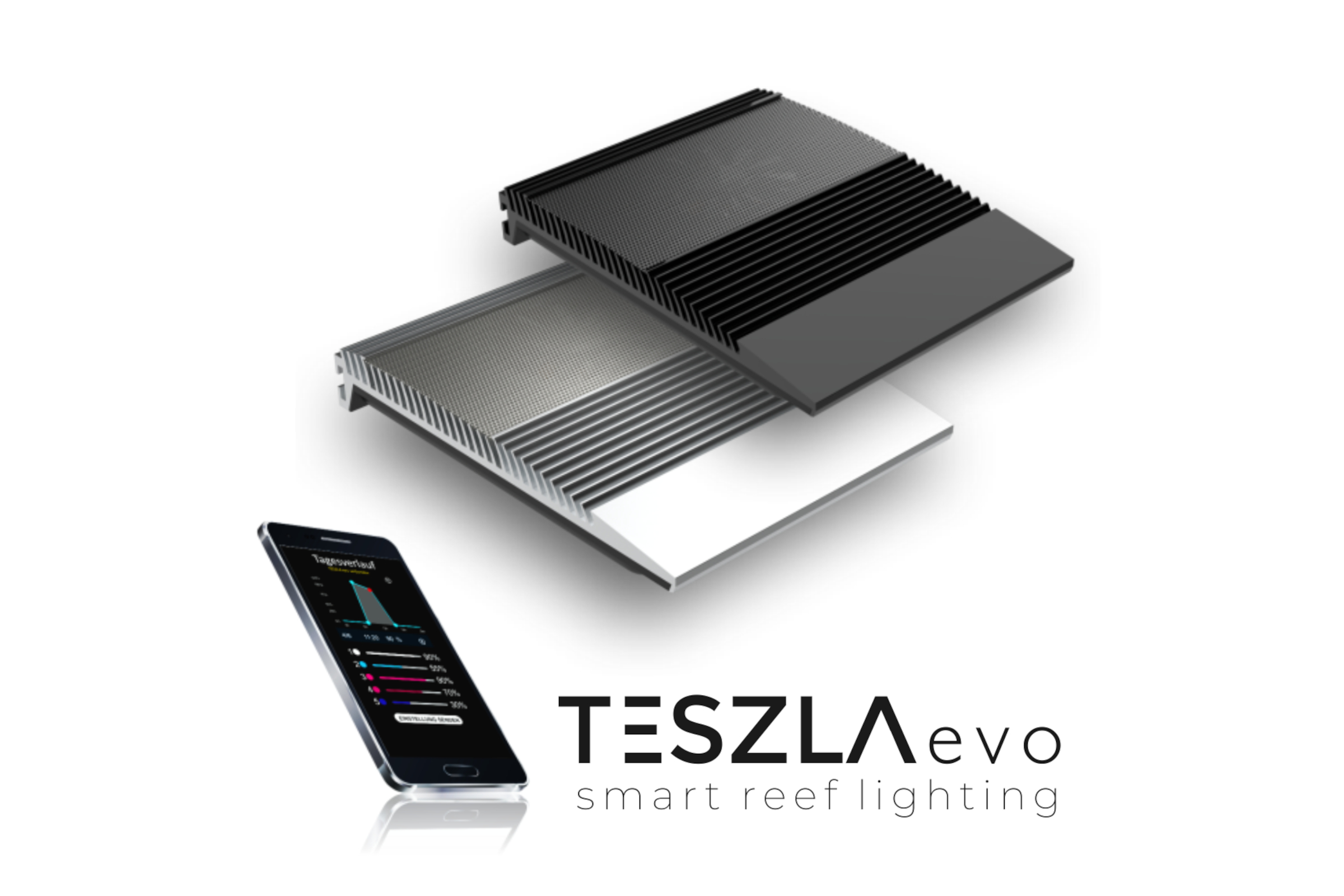 TESZLA evo LED-Aquarienleuchte mit Steuer-App