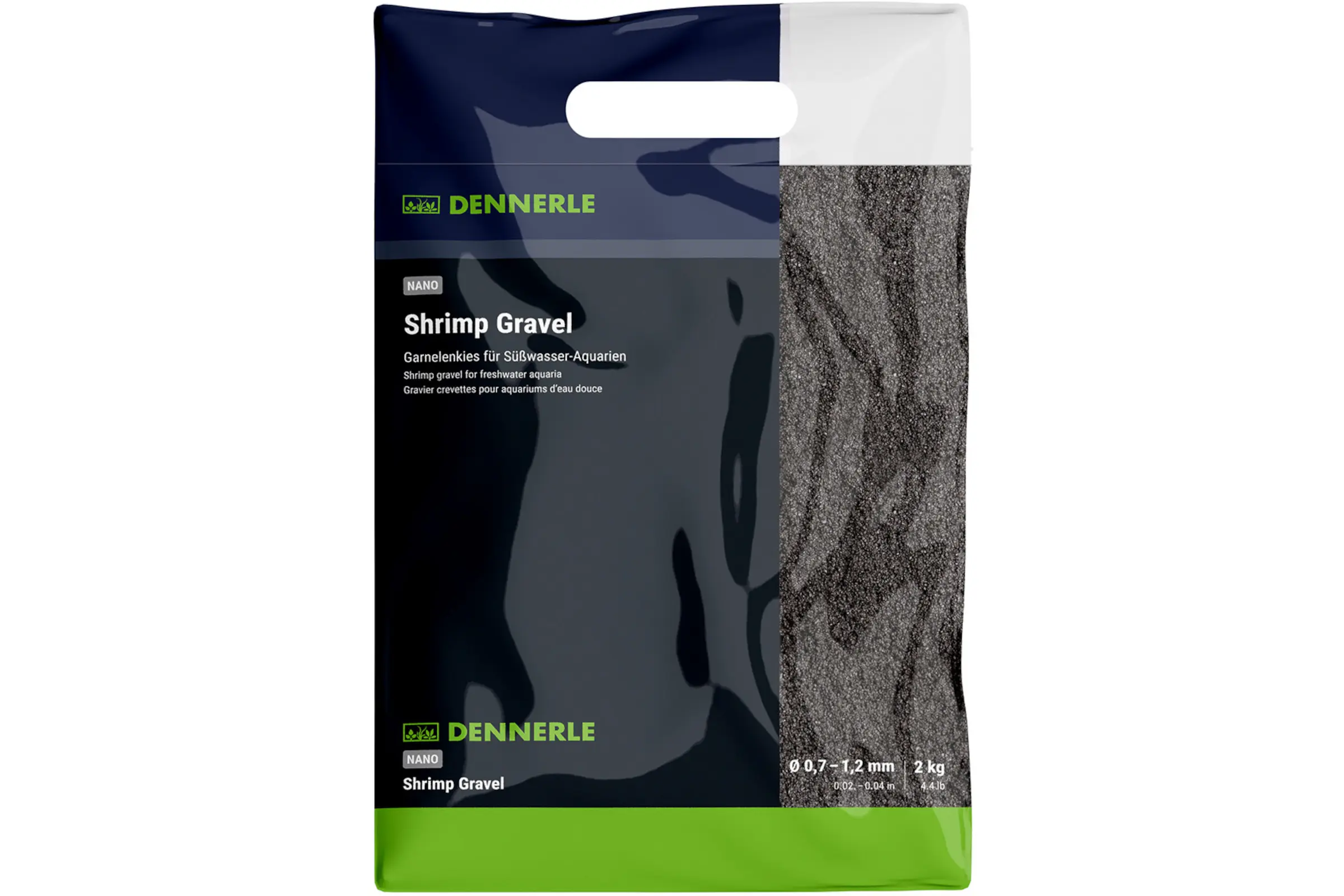 Dennerle Nano Garnelenkies, Sulawesi schwarz, 2 Kg