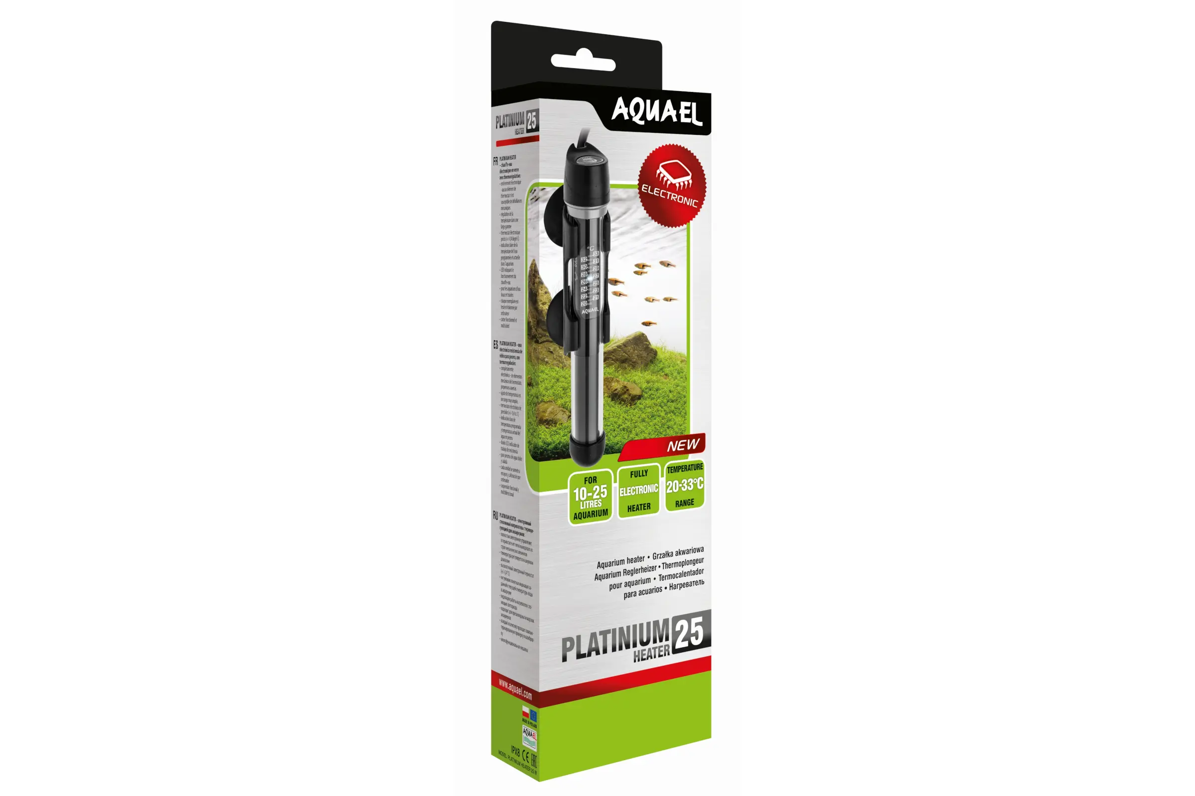 Aquael Platinium Heater, Glas-Heizstab, 25 W