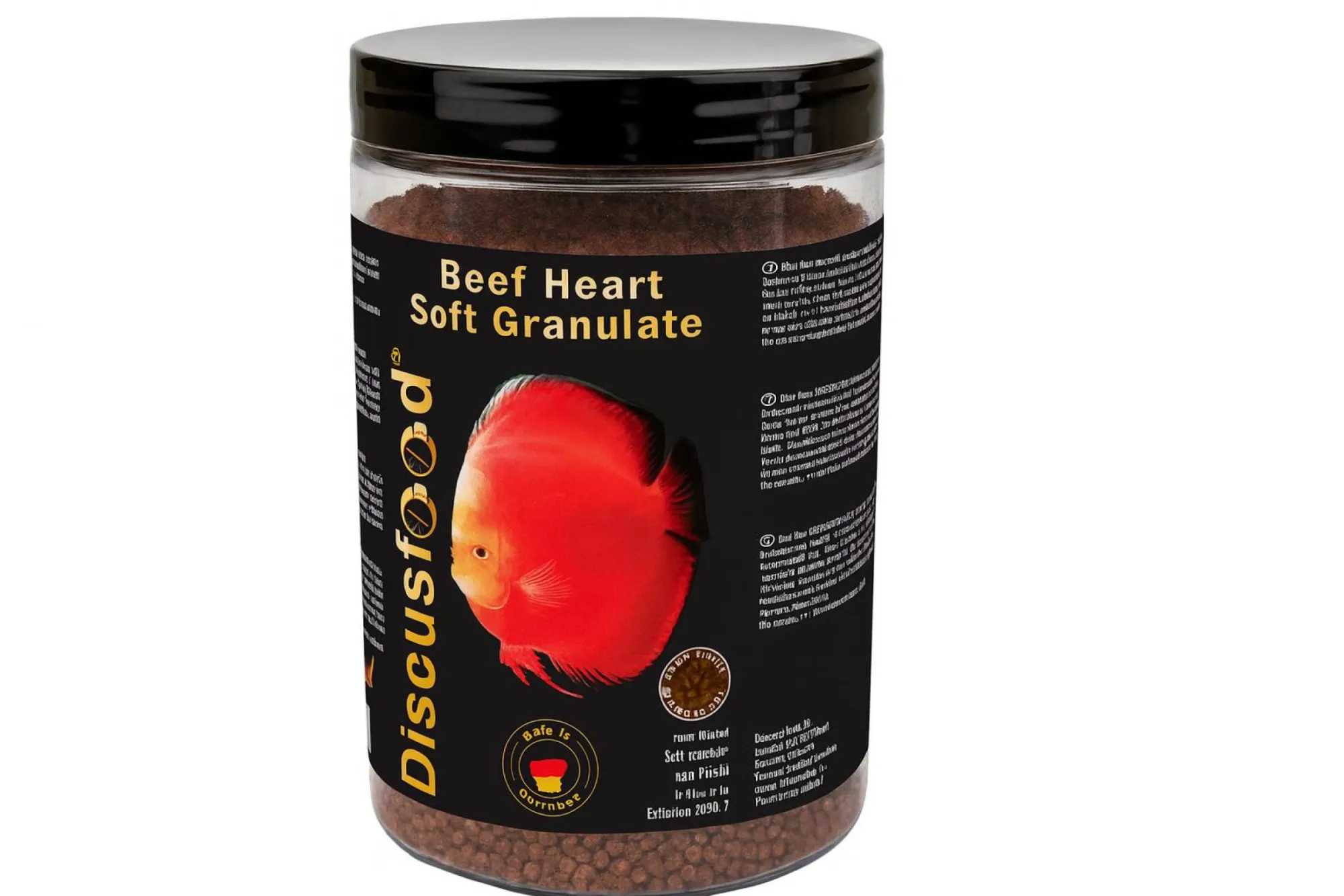 DISCUSFOOD Beef Heart Soft Granulate 1000 ml – KI-generierte Abbildung aus Produktreferenz
