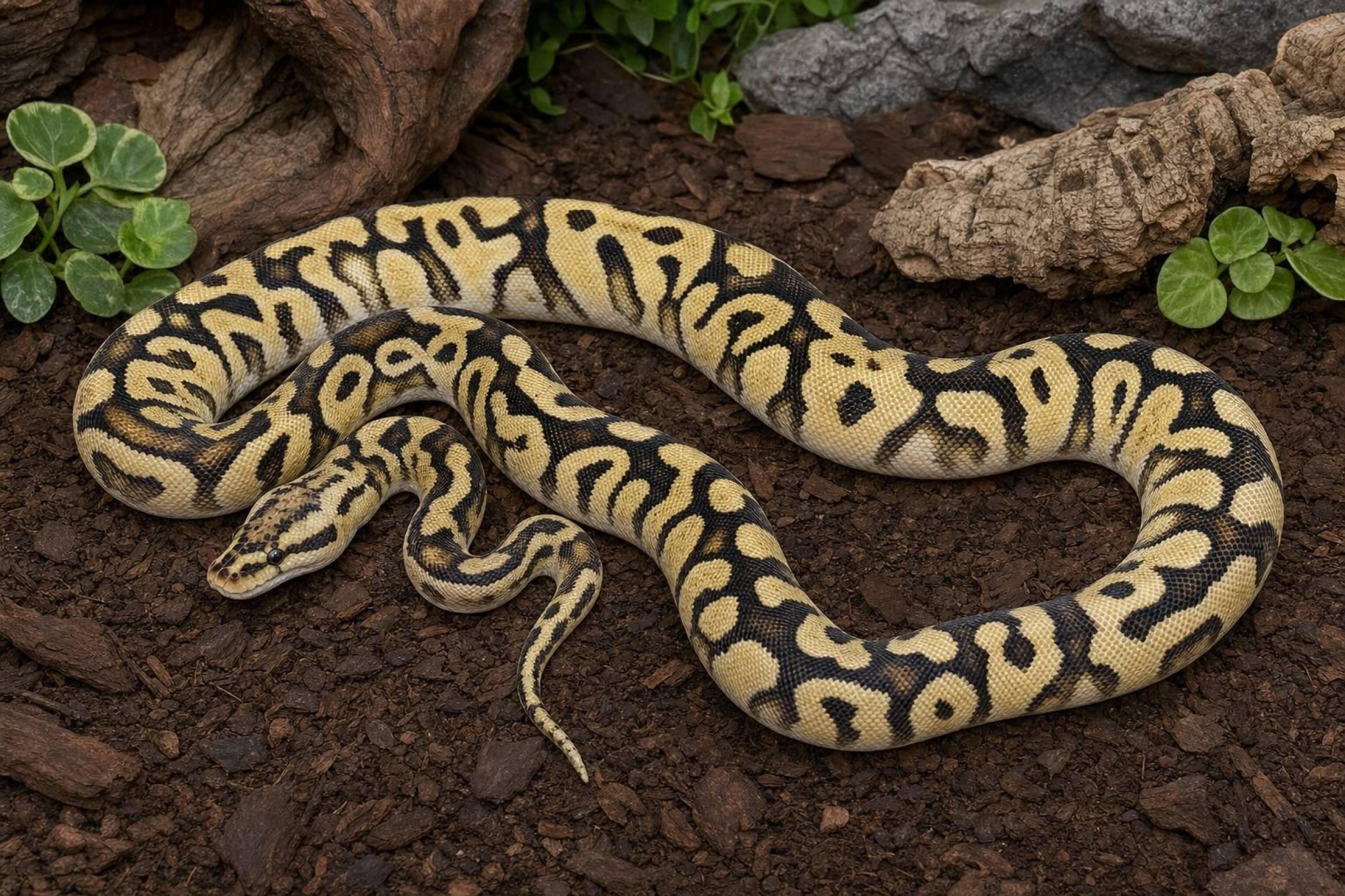 Pastel-Crypton-Königspython, Python regius