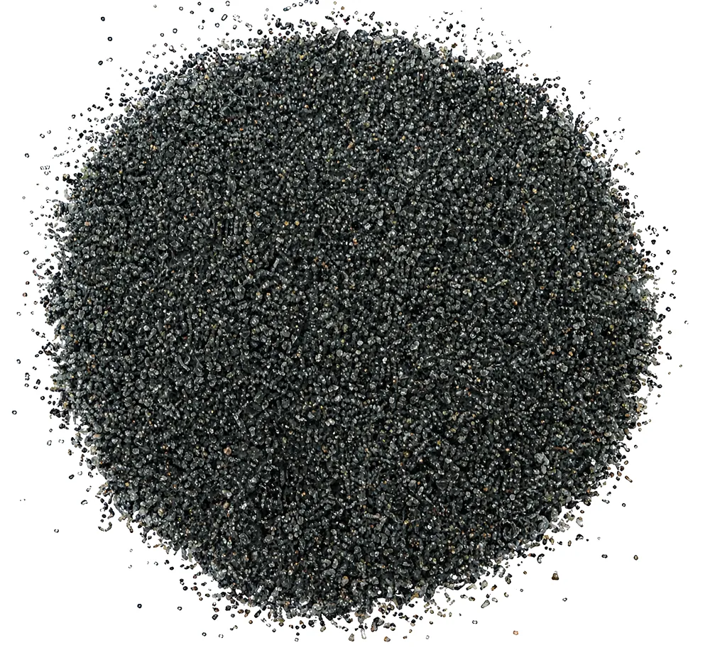 Hobby Terrano Savannah Sand: tiefschwarzer, feinkörniger Terrariensand (Körnung 0,18–0,4 mm) für Wüsten- und Steppenterrarien; betont Reptilien, Pflanzen und helle Dekoration; erhältlich als 5 kg und 25 kg Gebinde.