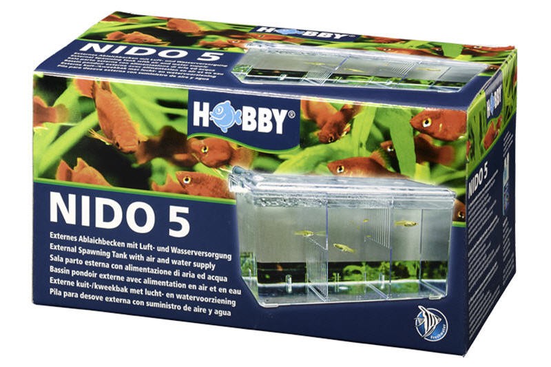 Hobby Nido 5, externer Ablaichbehälter mit Sauerstoffversorgung