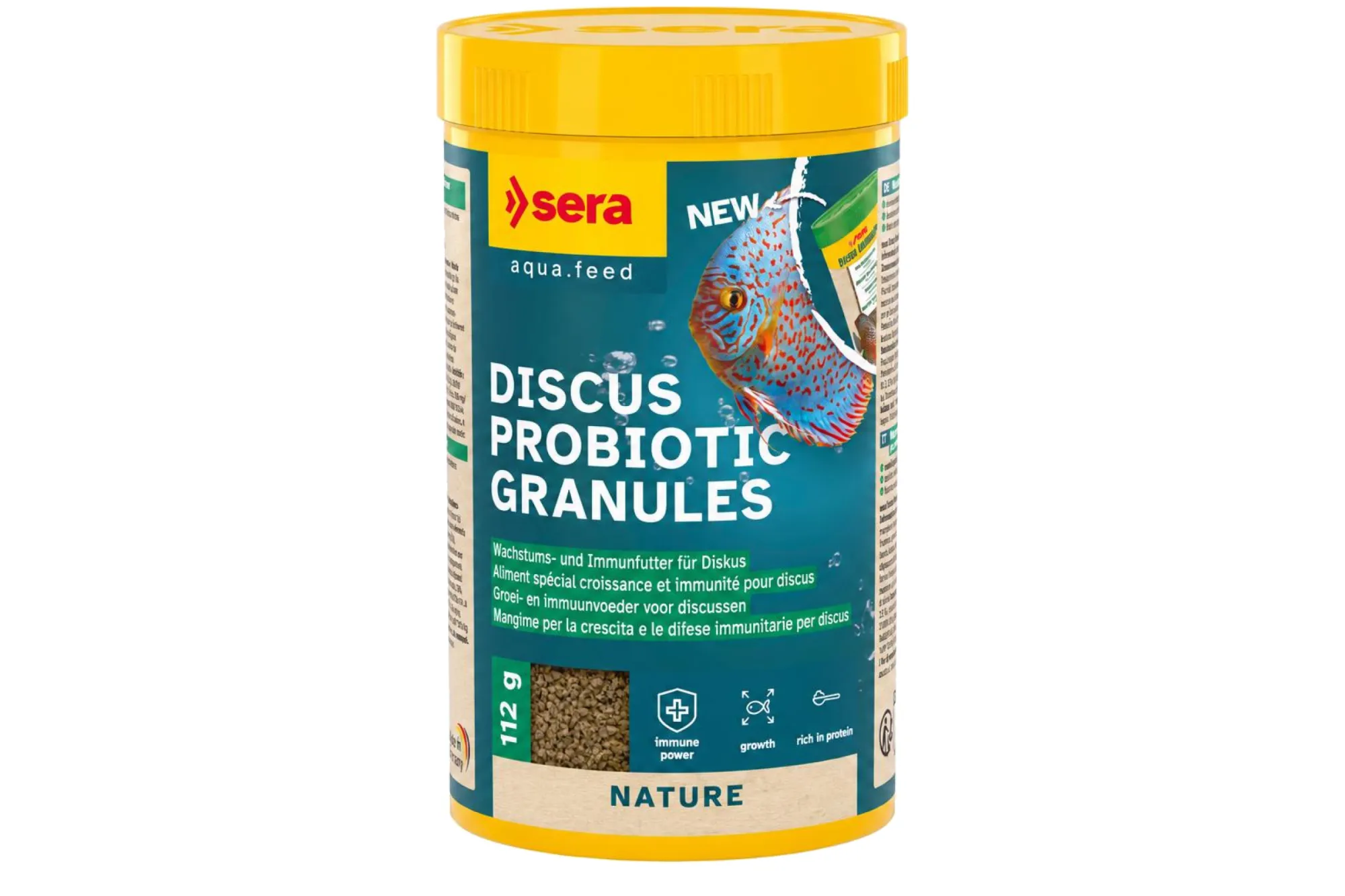 sera Discus Probiotic Granules 250 ml (112 g) – KI-generierte Abbildung aus Produktreferenz