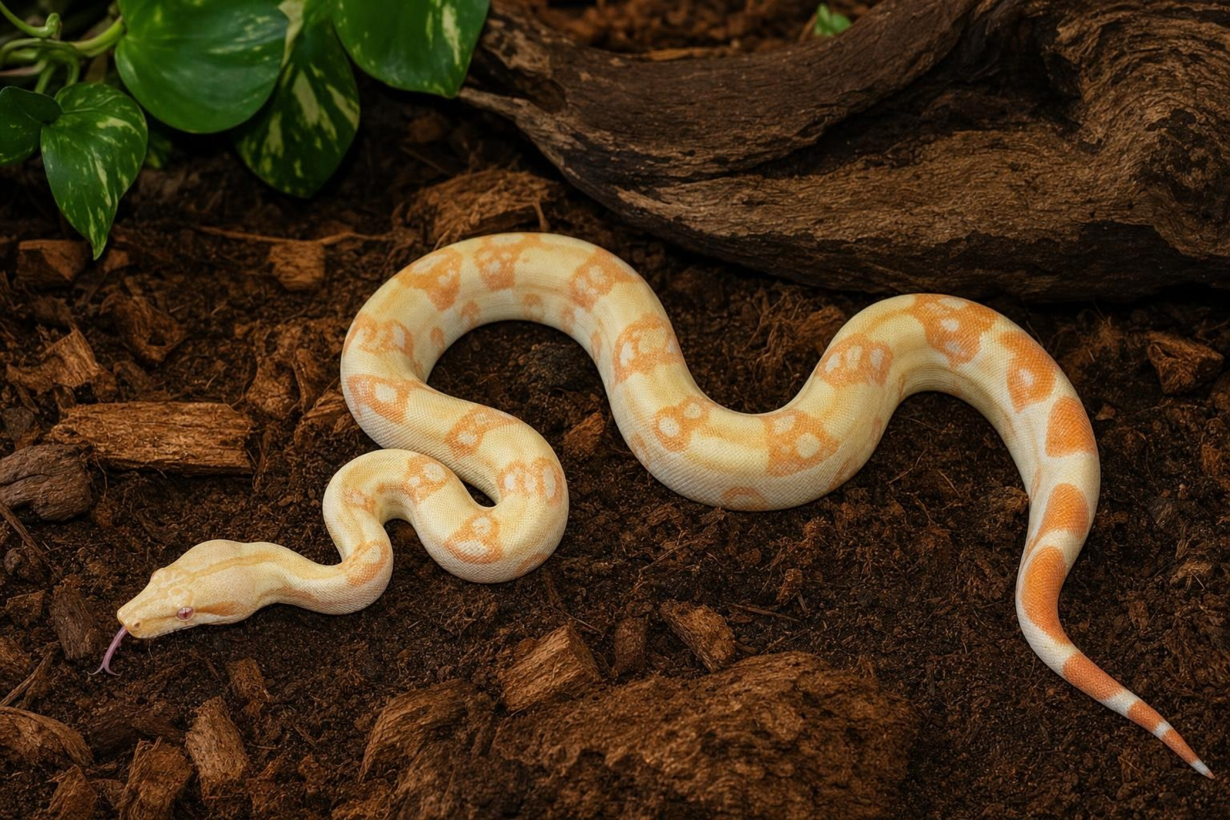 Abgottschlange „Keltic Albino“, Boa constrictor