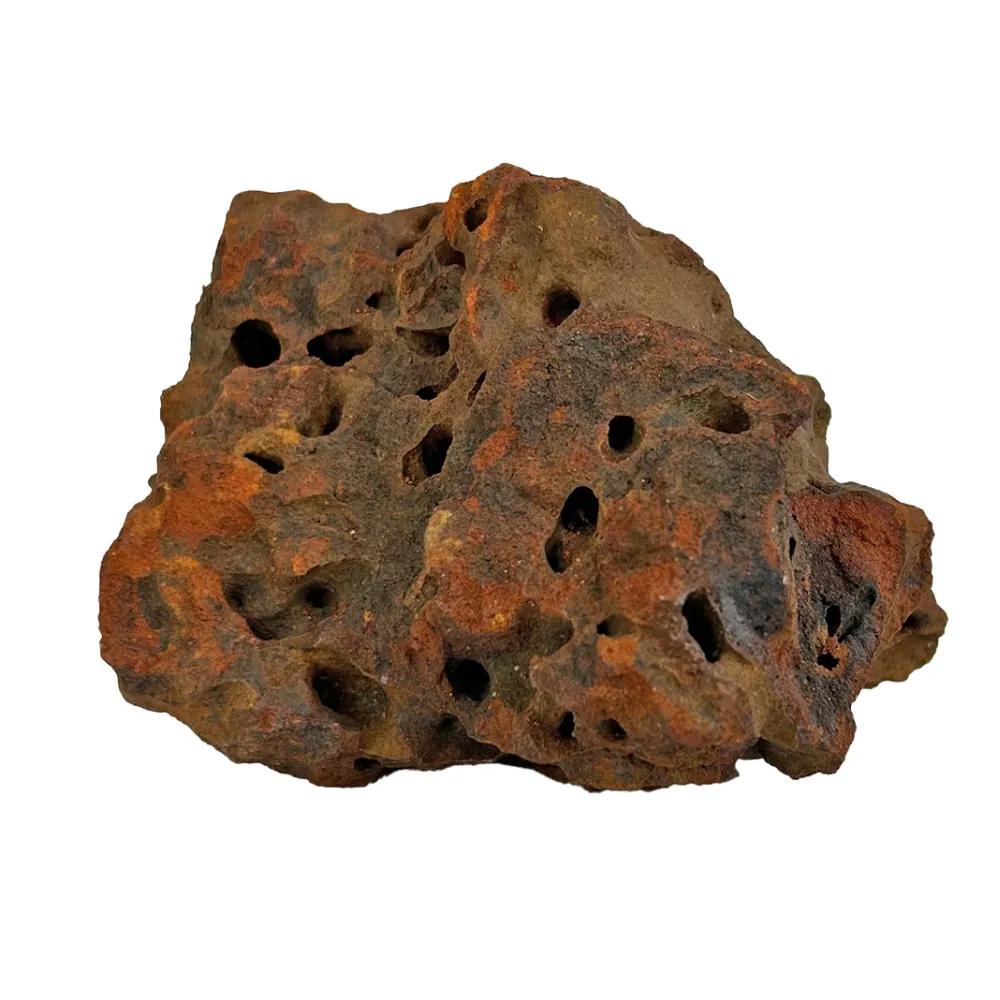 Hobby Termite Rock S: poröser, braun-rötlicher Naturstein mit zahlreichen Hohlräumen und Kanälen, ca. 0,4–1,0 kg – natürlicher Rückzugs- und Strukturstein für Garnelen, Jungfische, Reptilien und Wirbellose