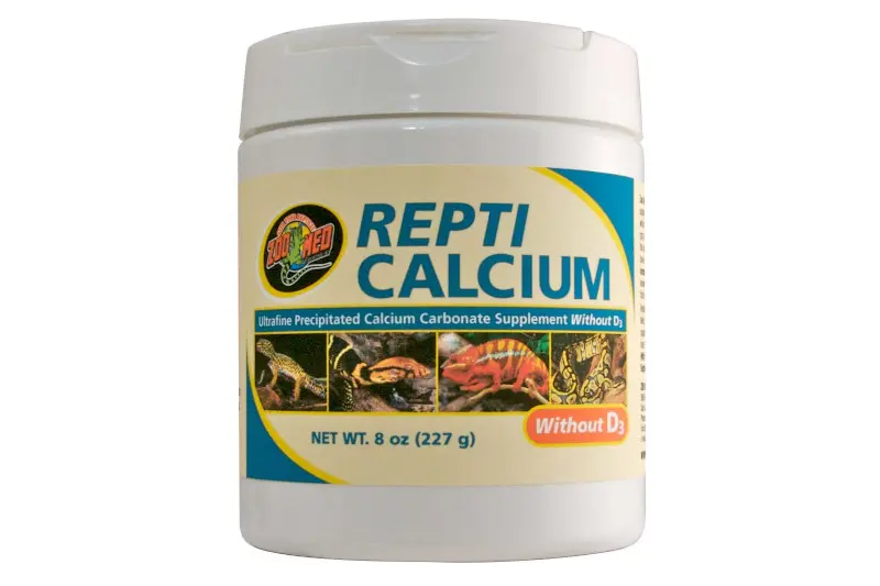 Zoomed Repti Calcium ohne D3, Ergänzungsfutter-Pulver, 227 g