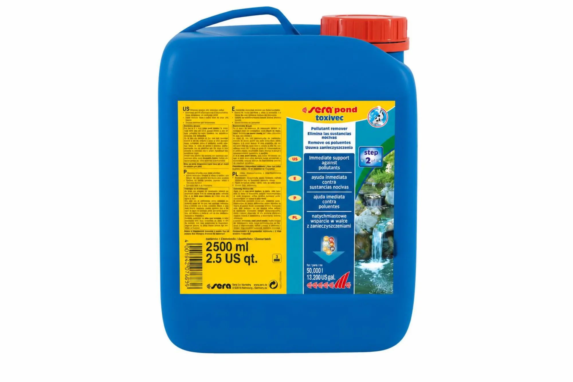 sera Pond Toxin Remover 2500 ml – KI-generierte Abbildung aus Produktreferenz