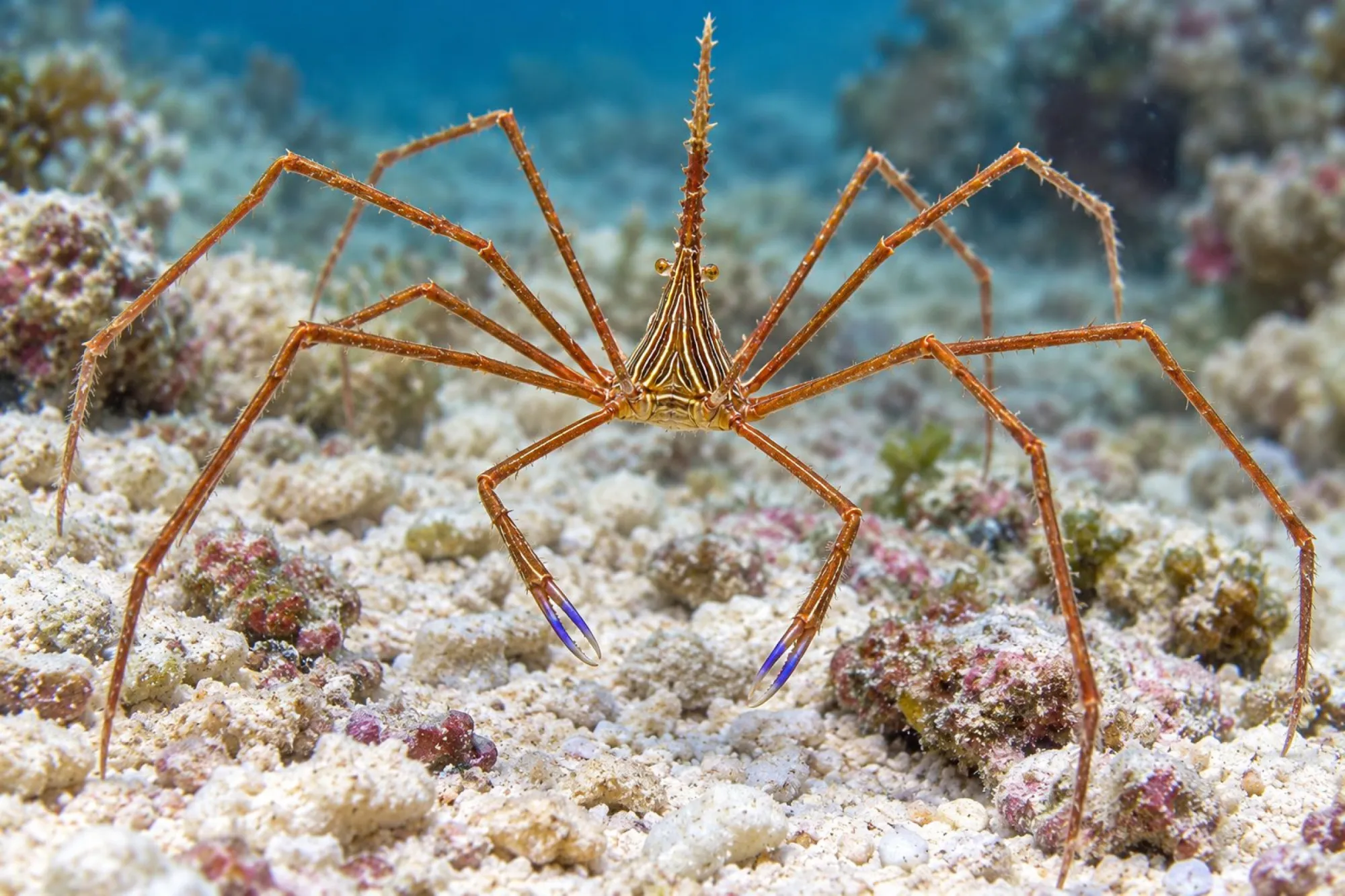 Karibische Gespensterkrabbe, Stenorhynchus seticornis