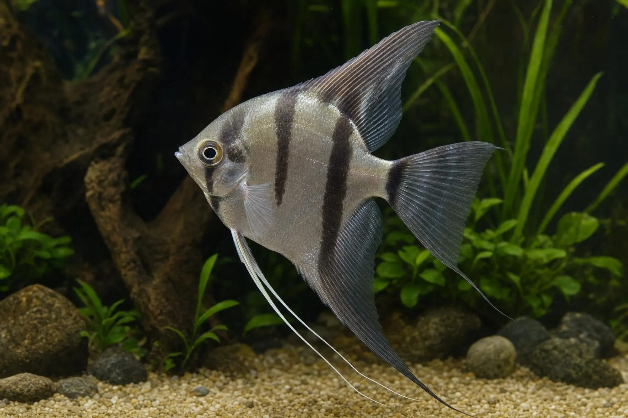 Skalar „Rio Xié“, Pterophyllum scalare, ca. 8,0-10,0 cm