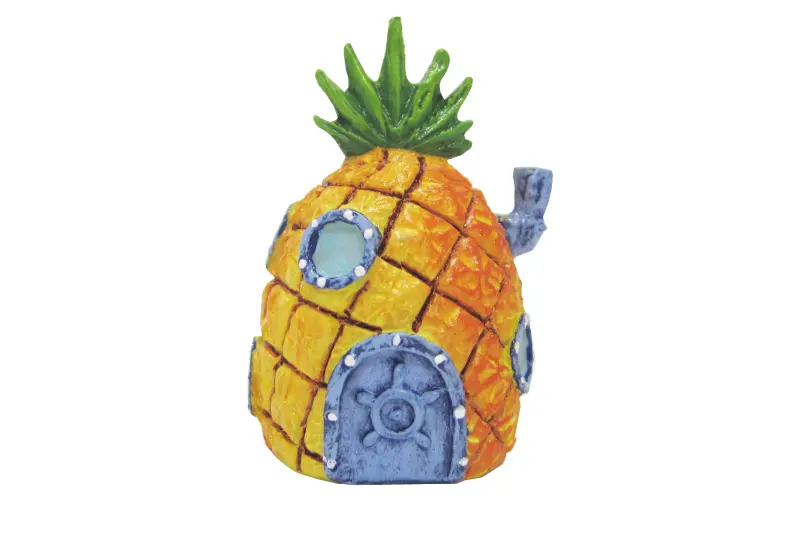 Penn-Plax Mini Ananas Haus, SpongeBob-Deko, 5 cm