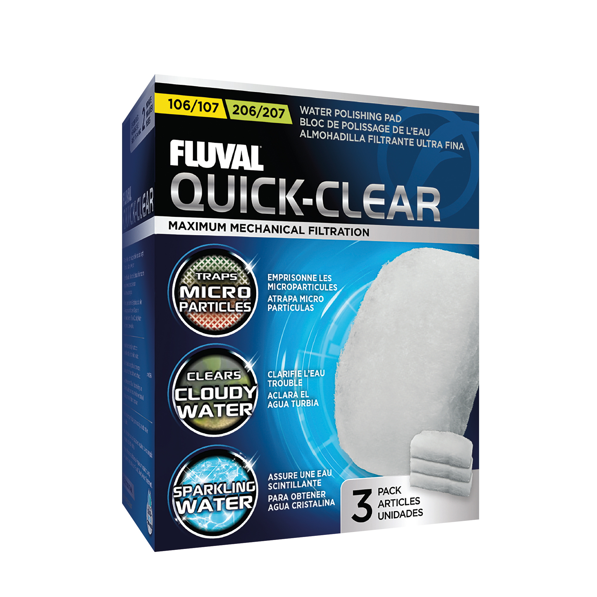 Fluval FeinFi.pads 3er-P f.FL104/105+204/205