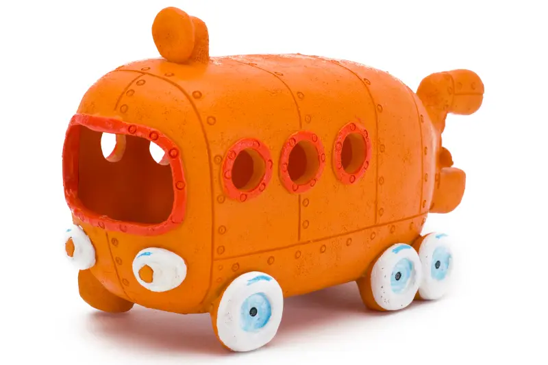 Penn-Plax Bikini Bottom Bus, Aquarium-Deko, 7 cm