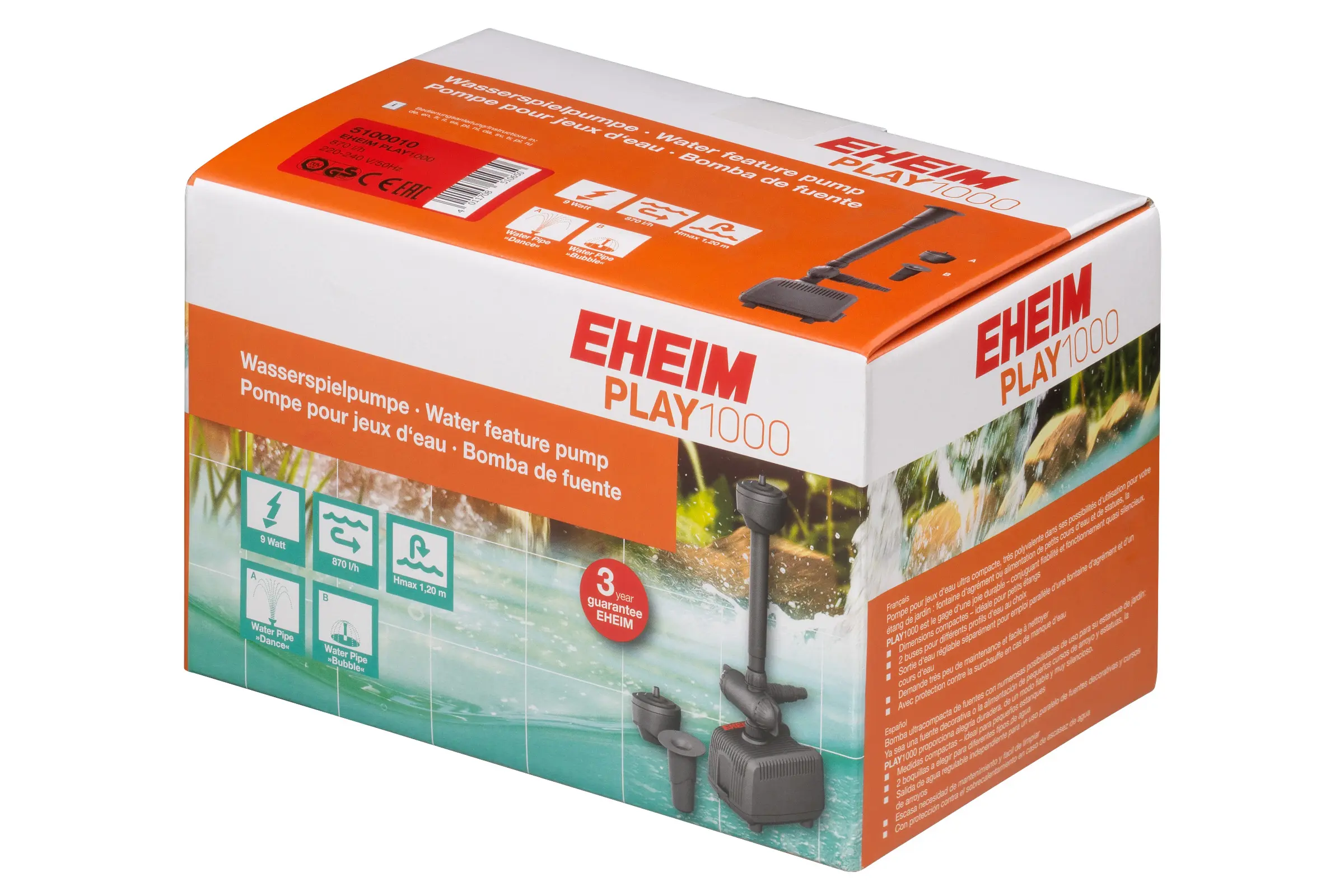 Eheim PLAY1000, Wasserspielpumpe