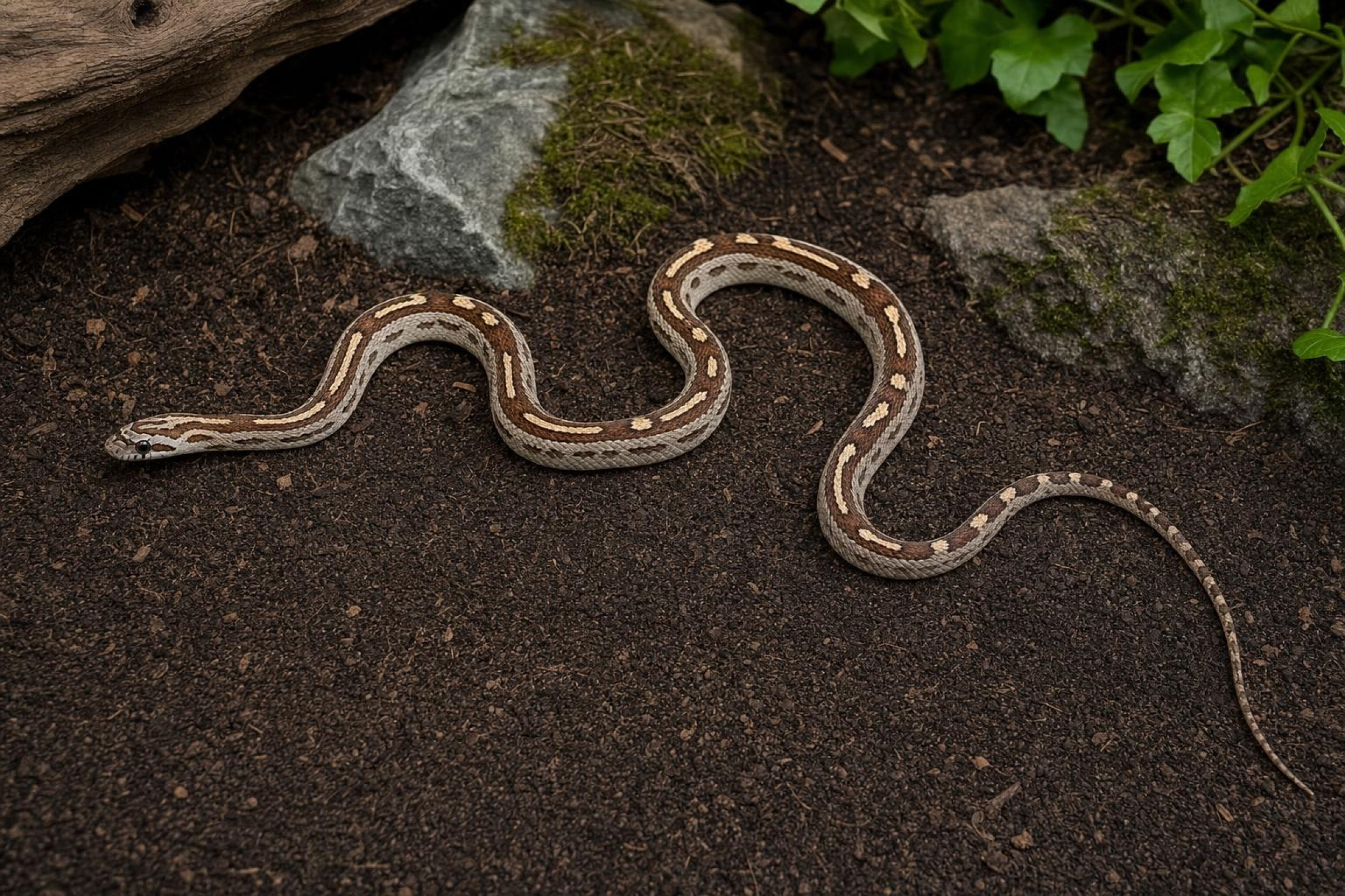 Caramel-Motley-Kornnatter, Pantherophis guttatus