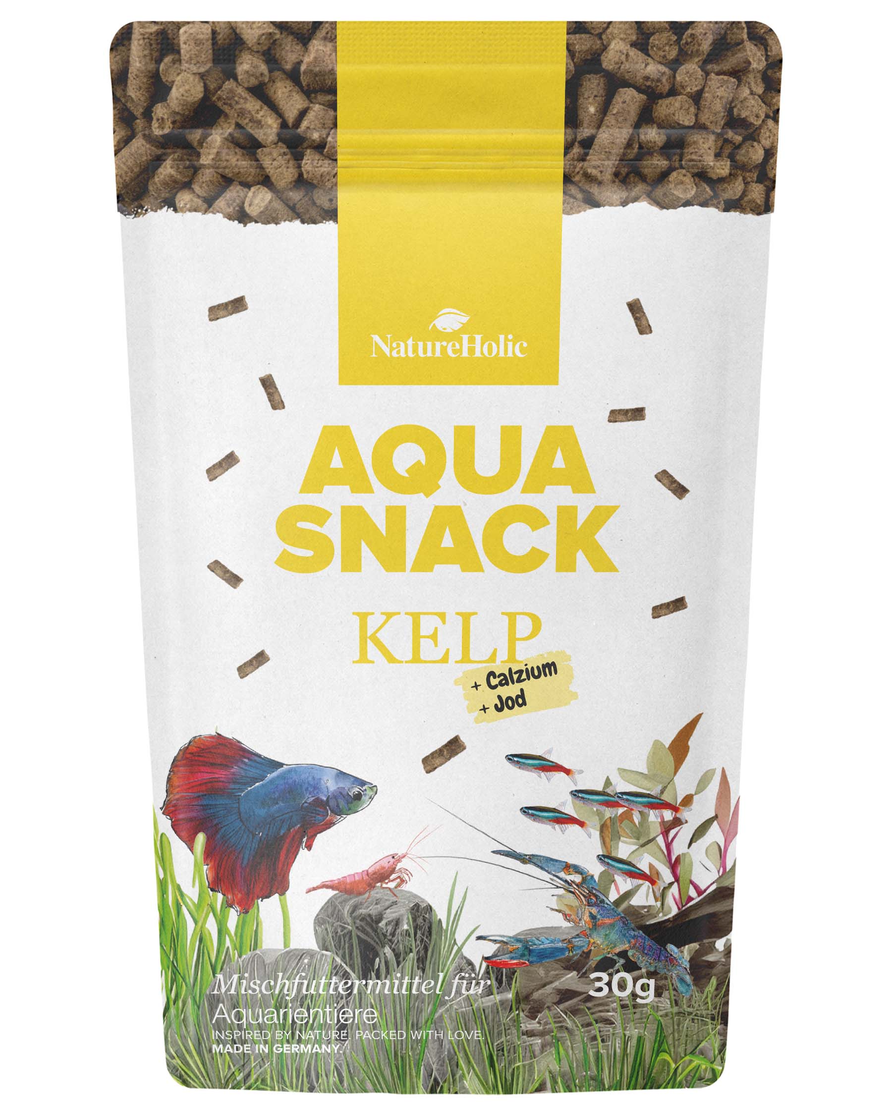 NatureHolic AquaSnack Kelp, AlgenfutterSticks, 30 g