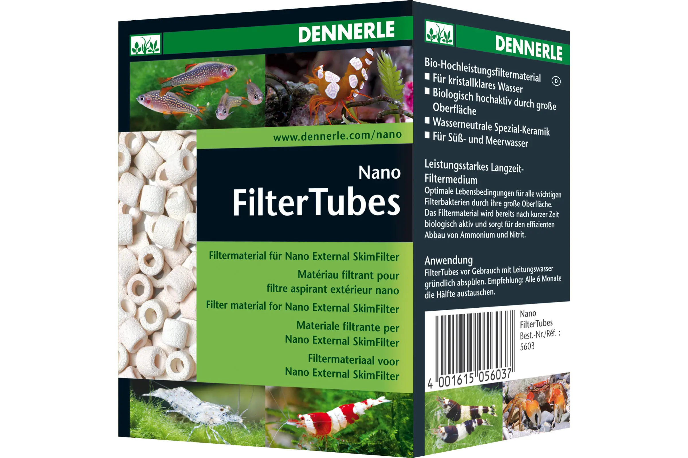 Dennerle Nano FilterTubes, 500 ml, Filterringe