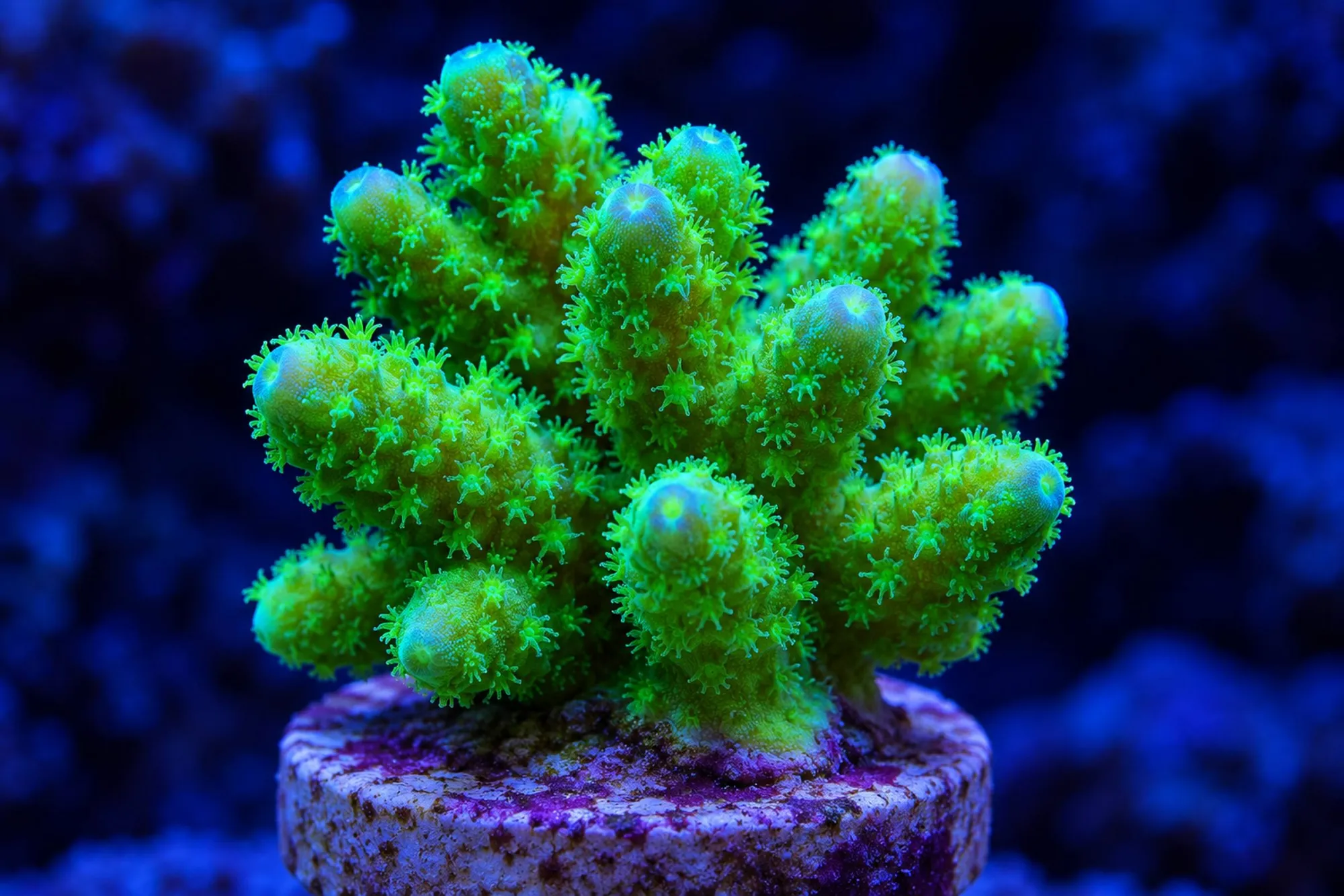 Fingerkoralle „Grün“ (Nachzucht), Stylophora pistillata, Größe S–M