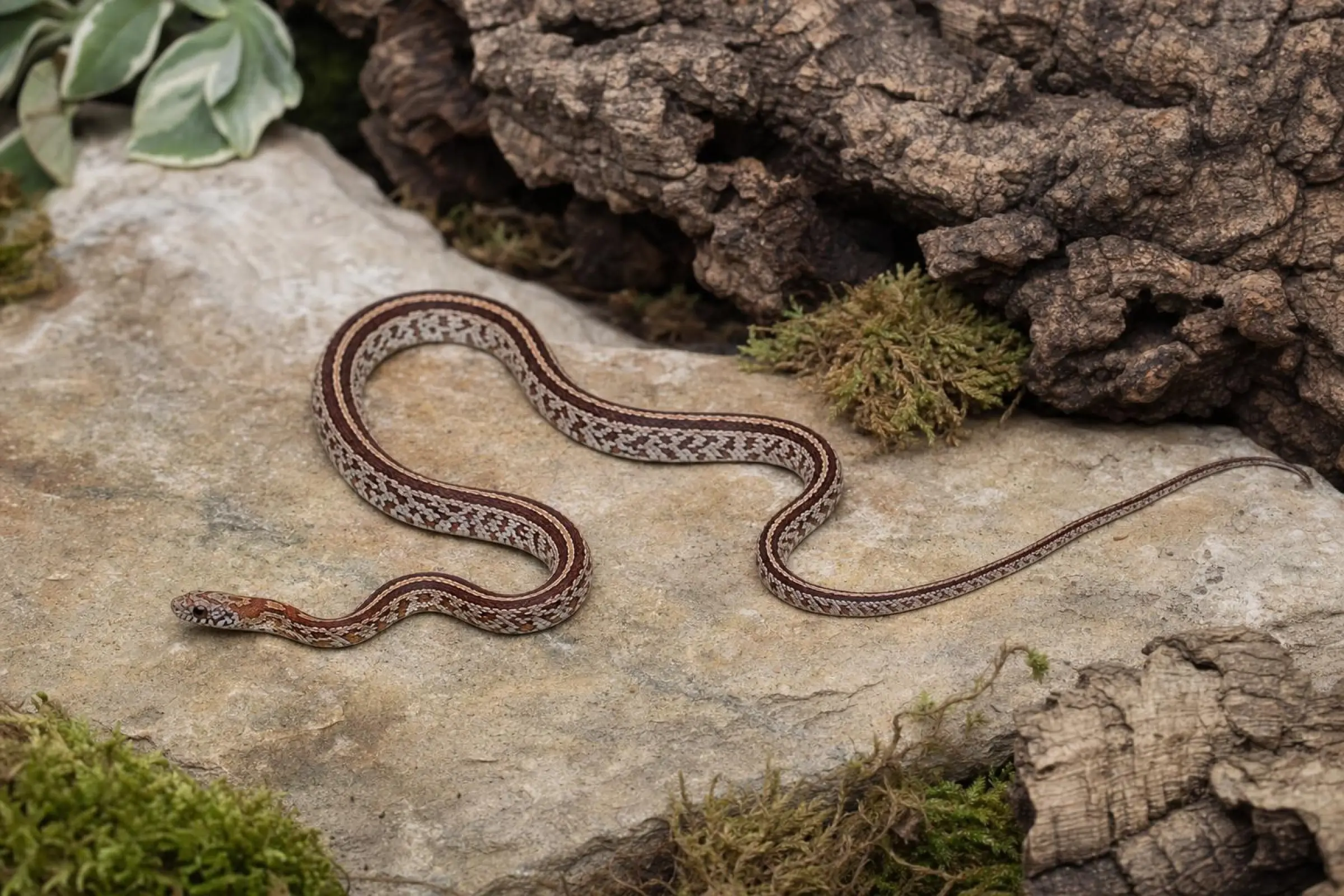 Kastanie-Tessera-Kornnatter, Pantherophis guttatus