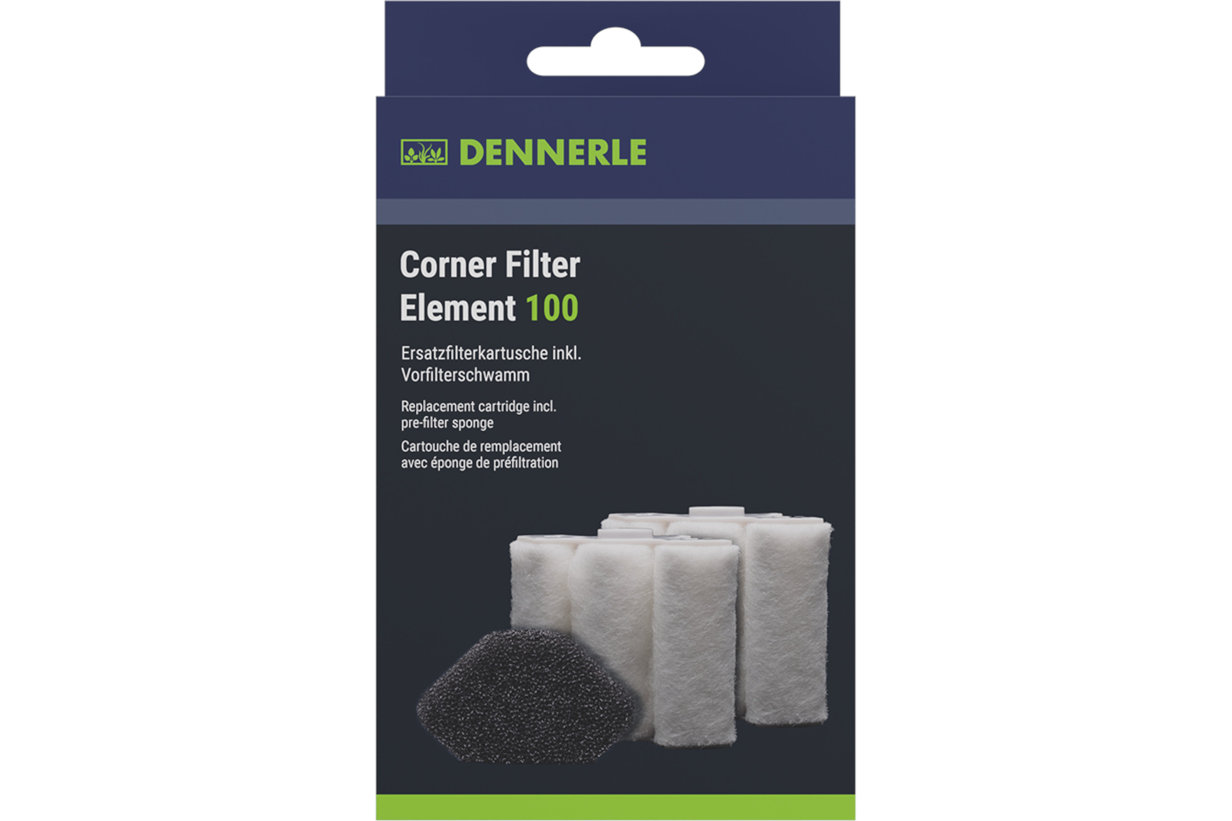 Dennerle Nano FilterElement XXL, Ersatzkartusche für Eckfilter XXL (2er-Pack)