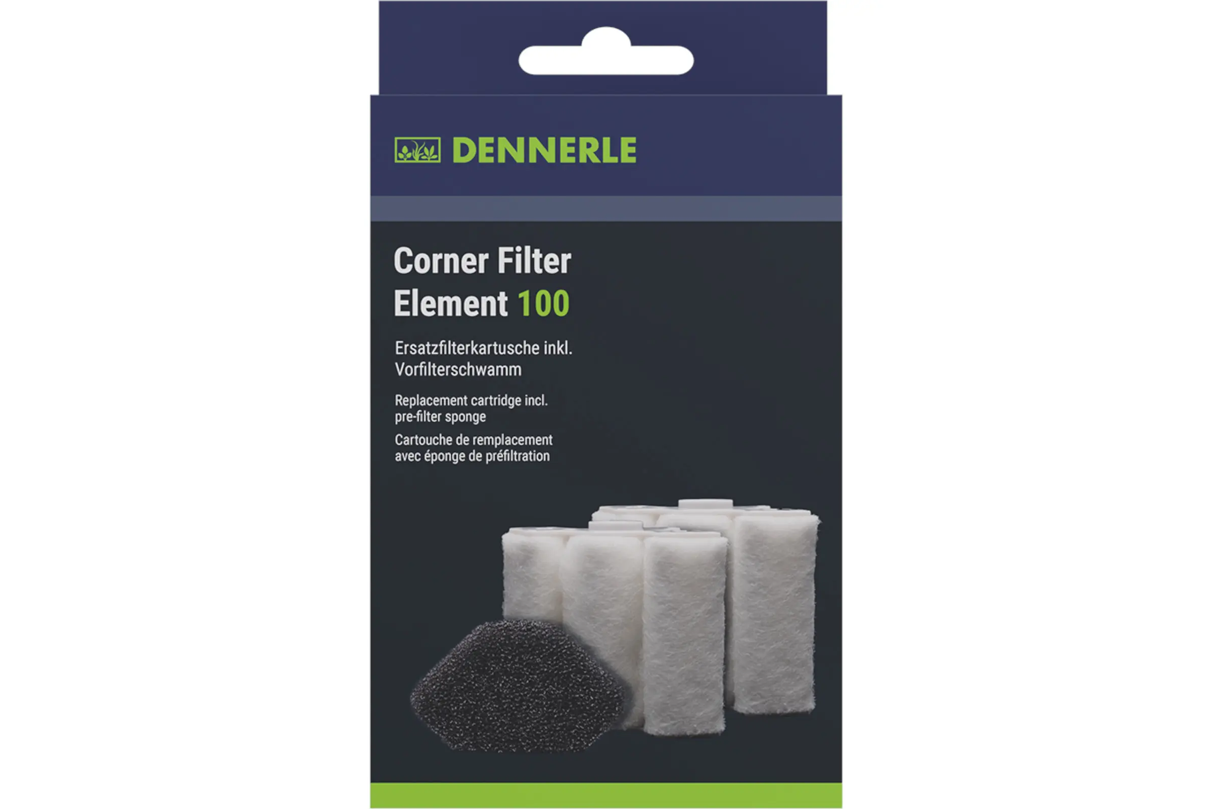 Dennerle Nano FilterElement XXL, Ersatzkartusche für Eckfilter XXL (2er-Pack)