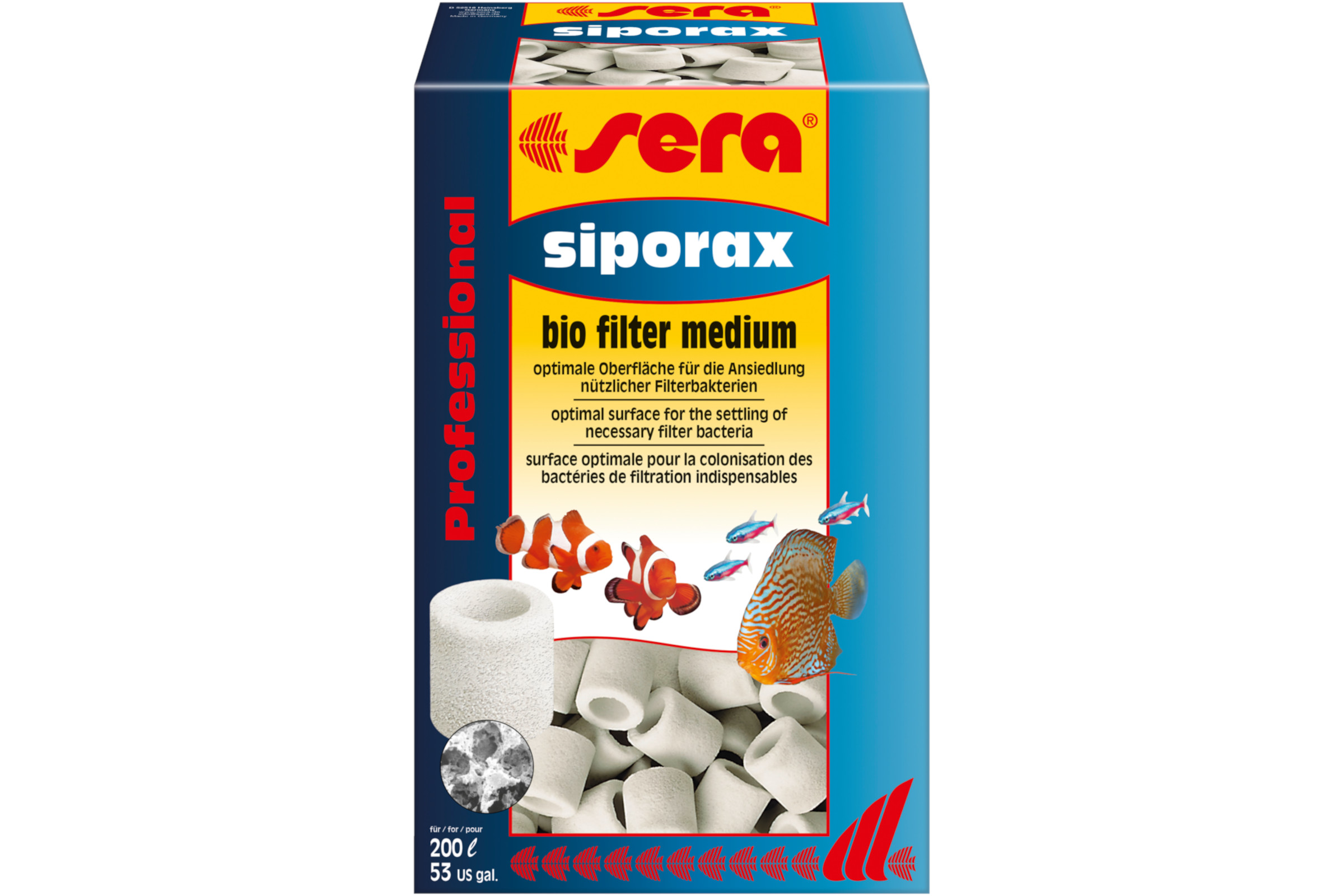 Sera siporax Professional, Filtermaterial für Biofilter, 1000 ml