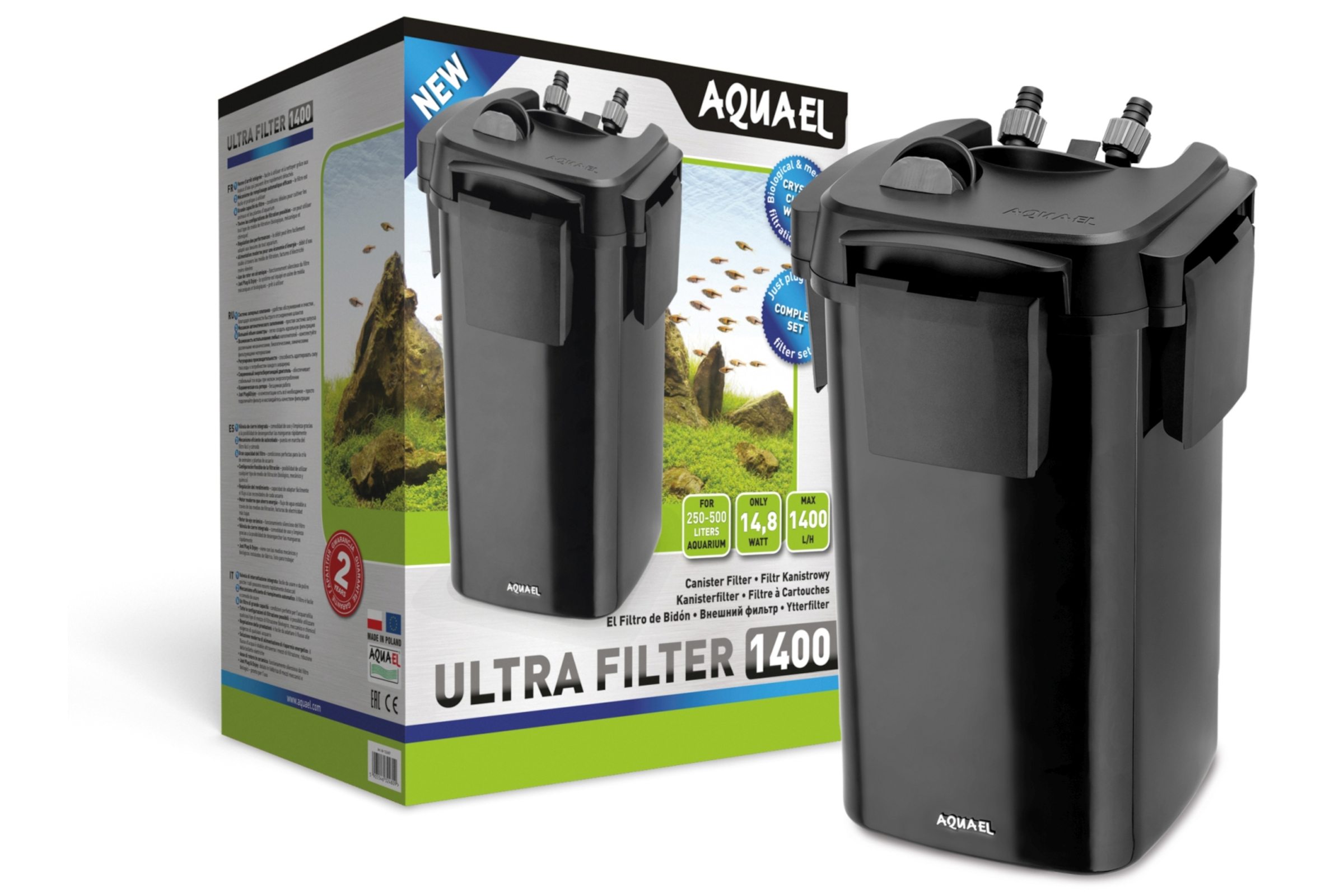 Aquael Ultra Filter 1400, Kanister-Außenfilter