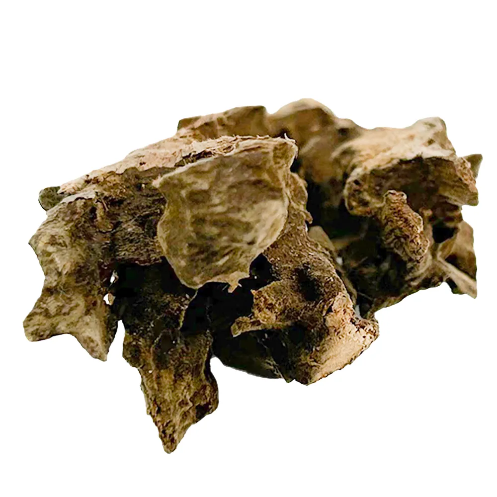 Nahaufnahme getrockneter, naturbrauner Wurzelstücke mit rauer, unregelmäßiger Oberfläche, ideal als Deko- oder Bastelmaterial