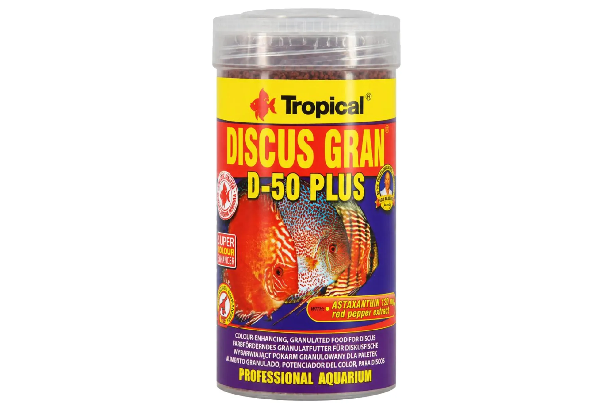 Tropical Discus Gran D-50 Plus 100 ml – KI-generierte Abbildung aus Produktreferenz