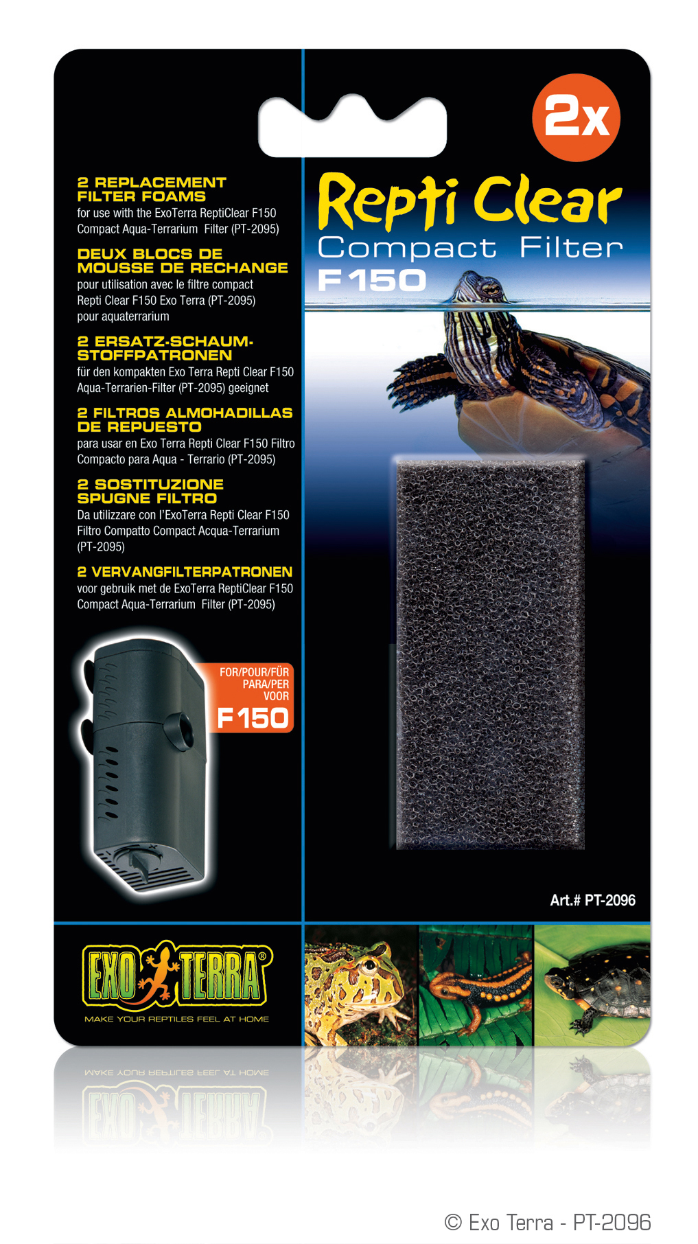Exo Terra ReptiClear F150 Ers.-Schaumst.-Patr.