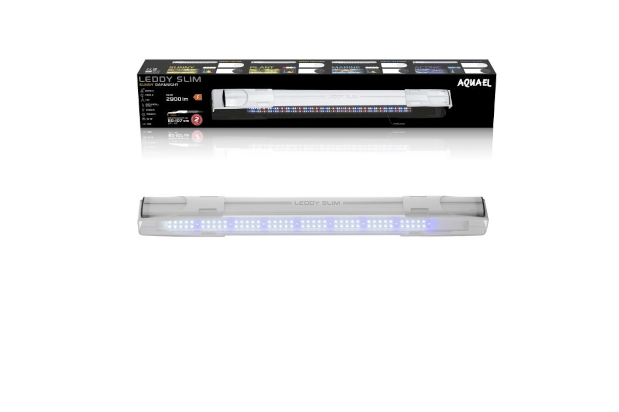 Aquael Leddy Slim, Sunny 2.0, weiß, 80-100 cm, 32 W