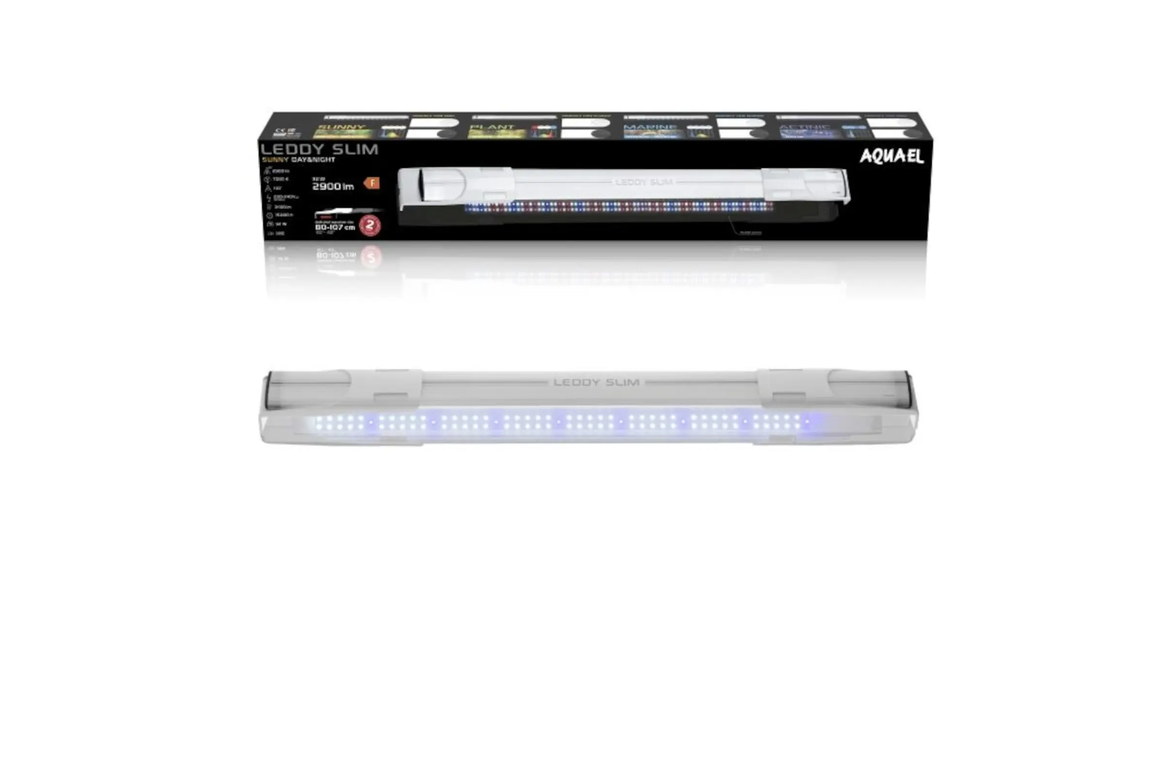 Aquael Leddy Slim, Sunny 2.0, weiß, 80-100 cm, 32 W